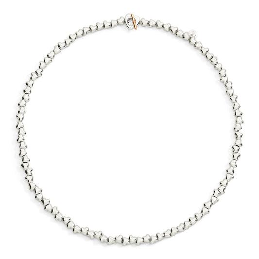 DoDo Halskette Herz mit Komponenten (DCC6005-HEART-MIX9A) aus Bicolor-Gold