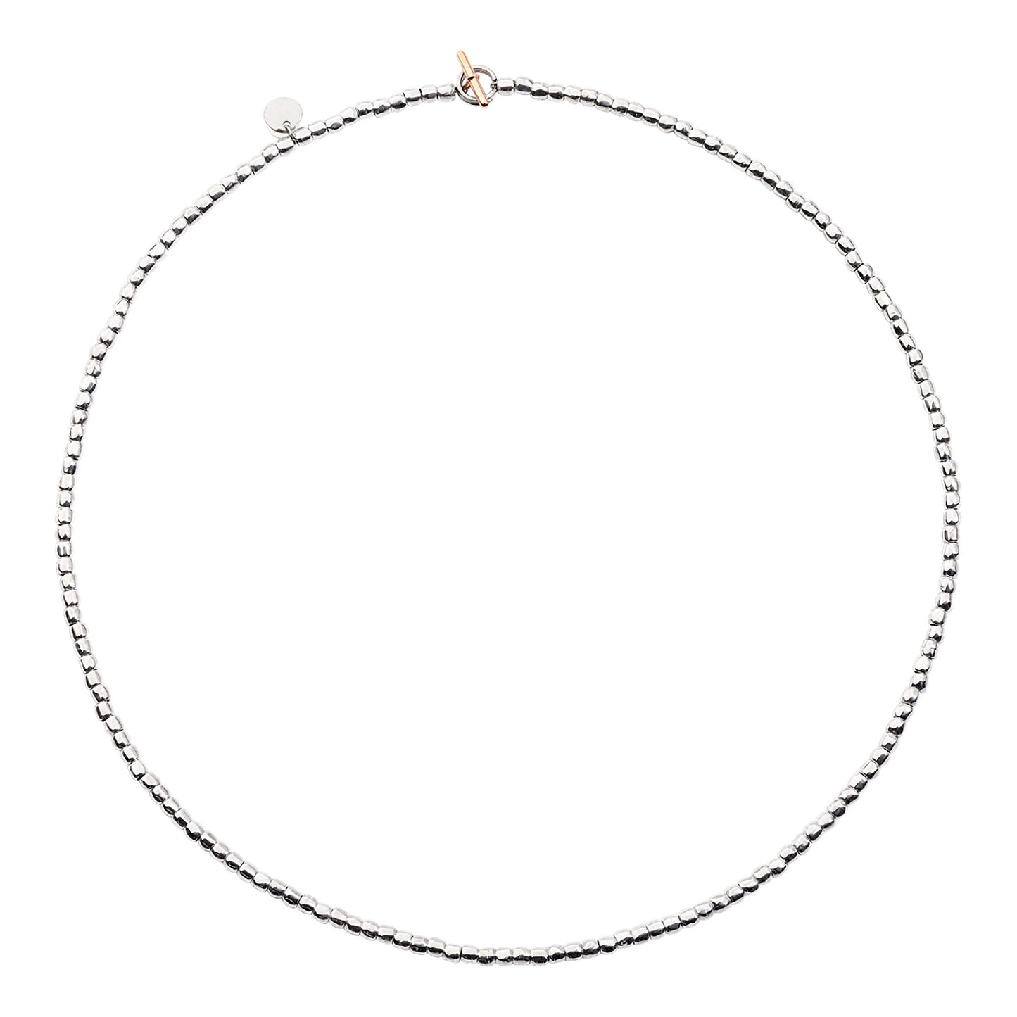 DoDo Halskette Mini-Granelli (DCC0002-GRANX-GAGMX) aus Bicolor-Gold