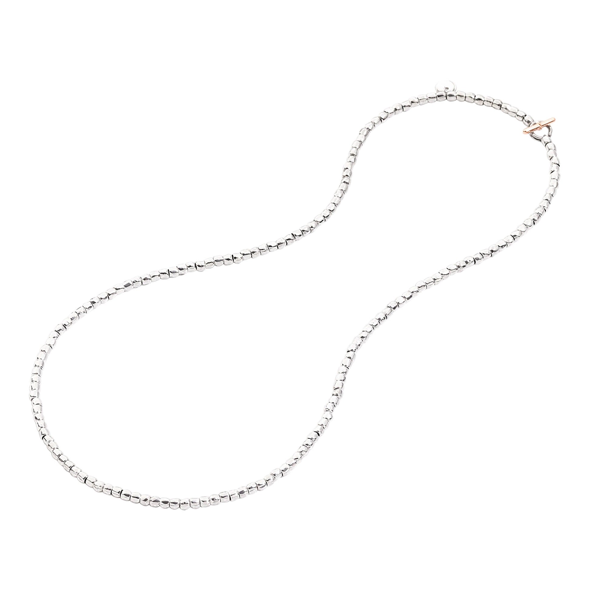 DoDo Halskette Mini-Granelli (DCC0002-GRANX-GAGMX) aus Bicolor-Gold