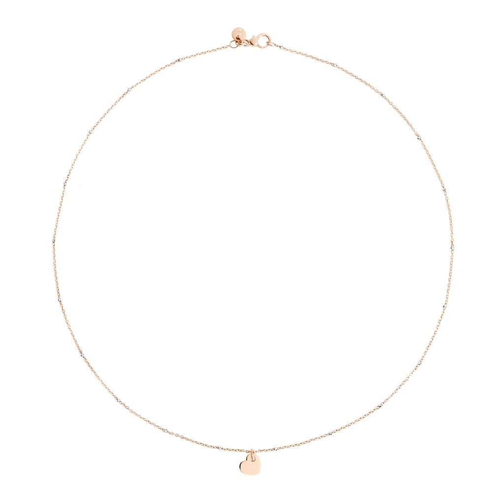 DoDo Halskette Mini-Herz (DCC4003-HEART-0009R) aus Bicolor-Gold