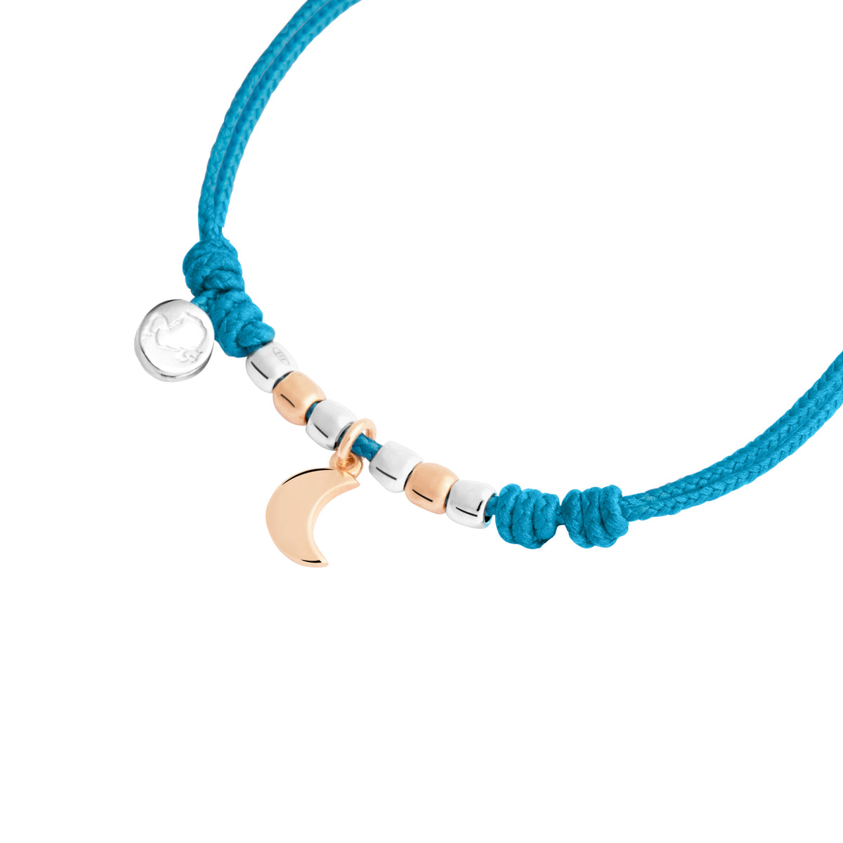 DoDo Kordelarmband Mond (DBC4006-PADMO-TU09A) aus Bicolor-Gold