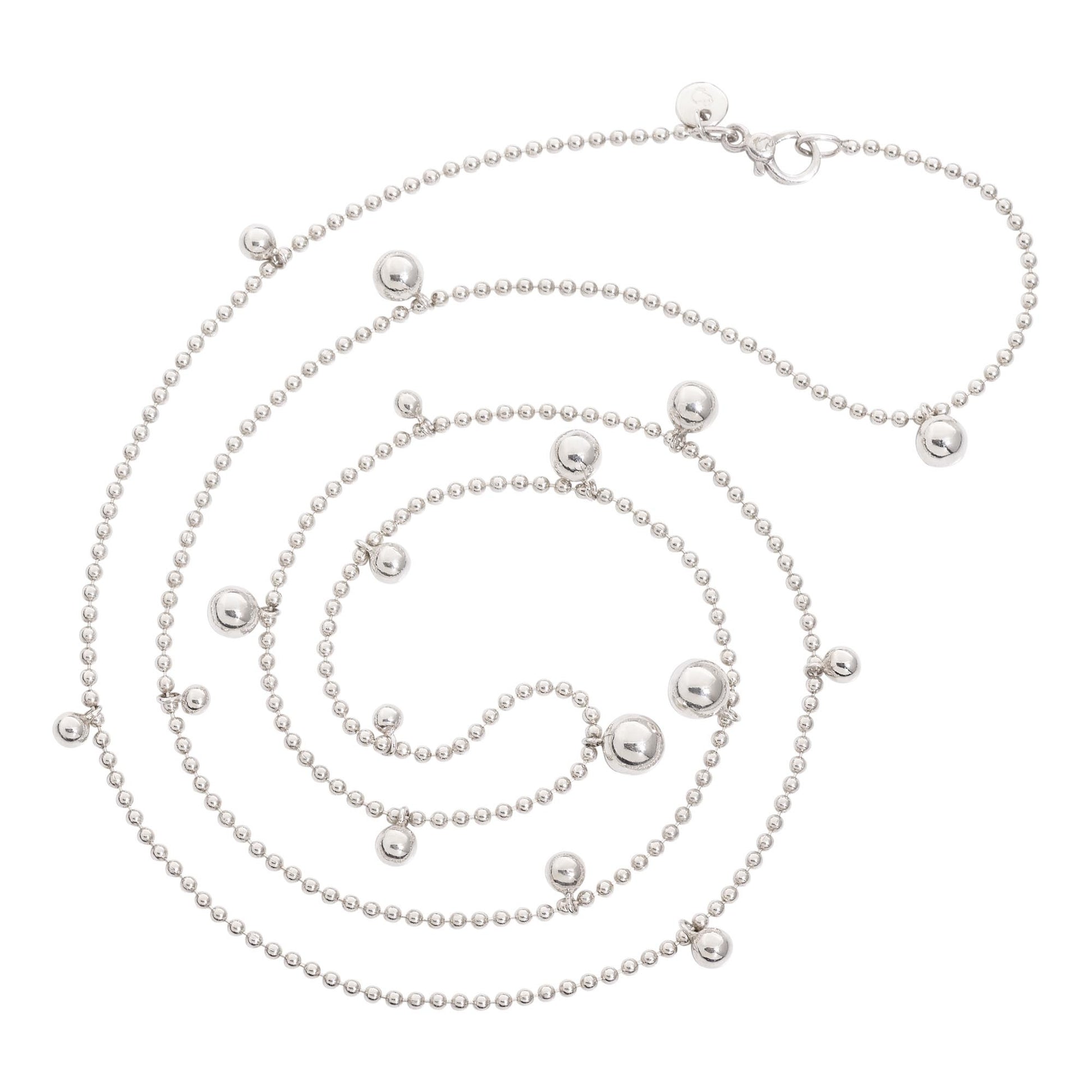 DoDo Lange Halskette Bollicine (DCC0004-BOLLI-000AG) aus Silber