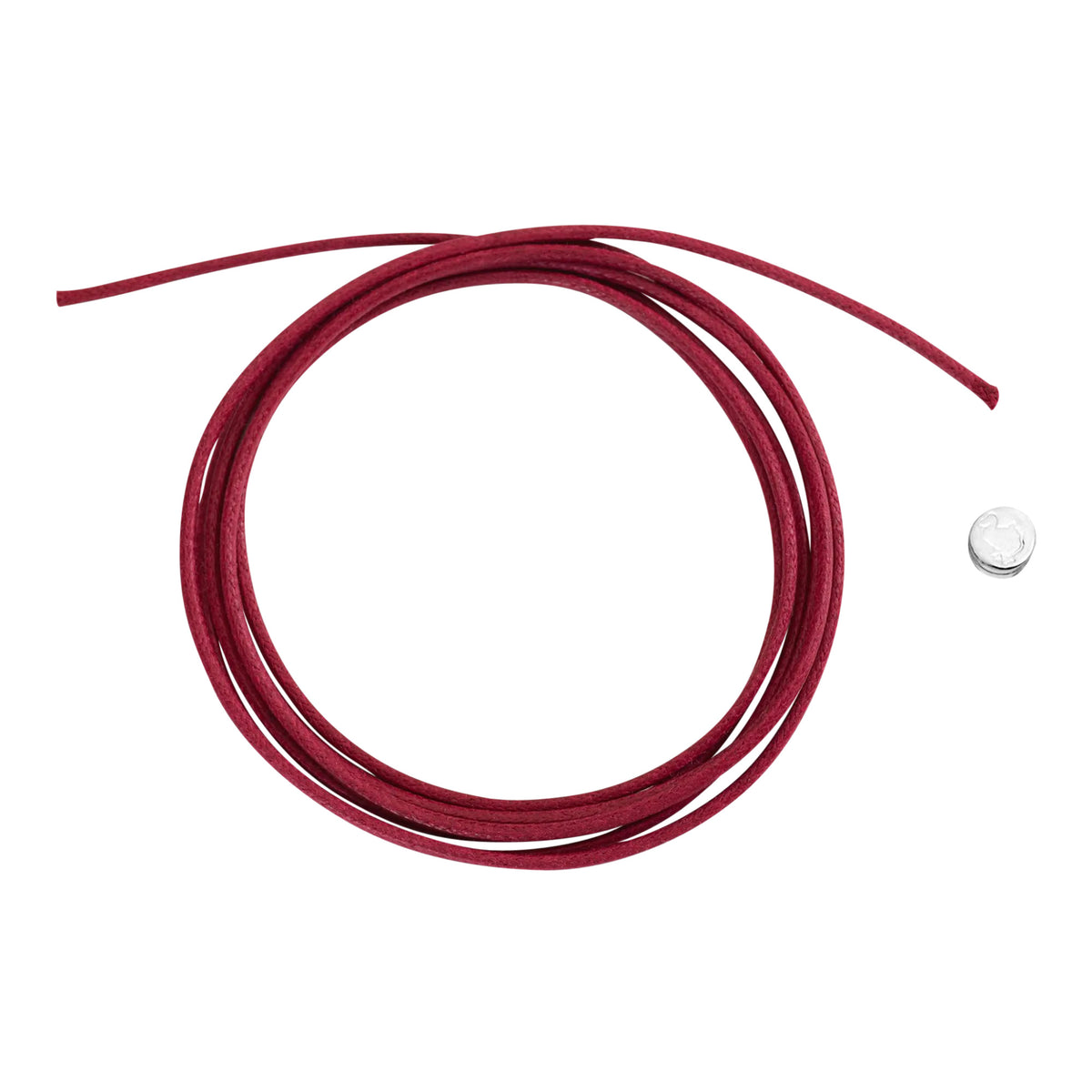 DoDo Maxi dünne Kordel (DDC6003-CORDS-BORAG) aus Silber