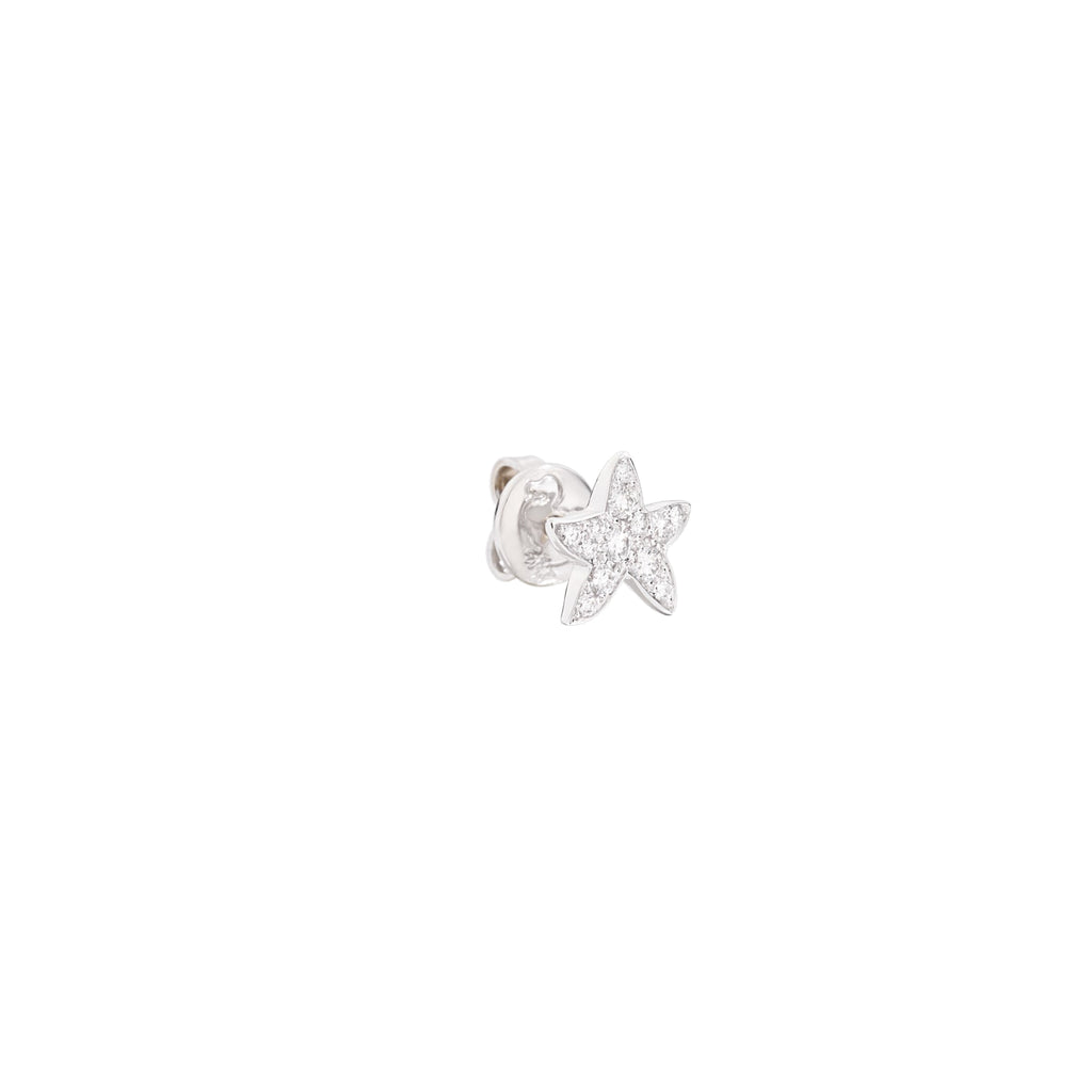 DoDo Ohrring Stellina mit Edelsteinen (DHB9001-STARS-DB0OB) aus Weißgold mit Diamant