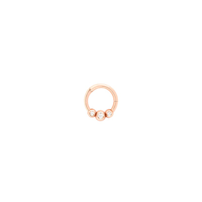 Piercing Bollicine, Roségold • Diamant von DoDo (DHC3012-PRCNG-DB0OR)