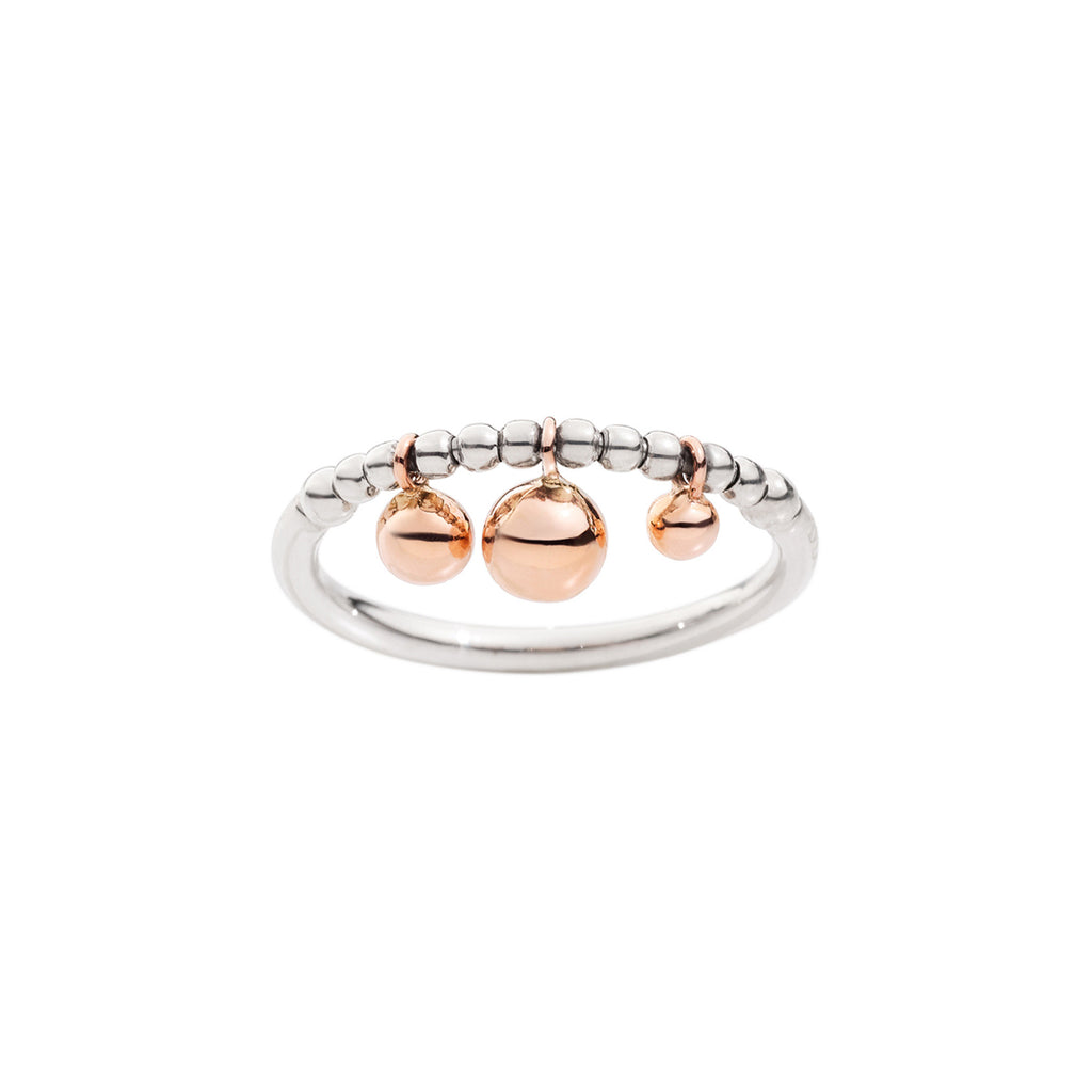 DoDo Ring Bollicine (DAC0001-BOLLI-0009A) aus Roségold, Sterlingsilber