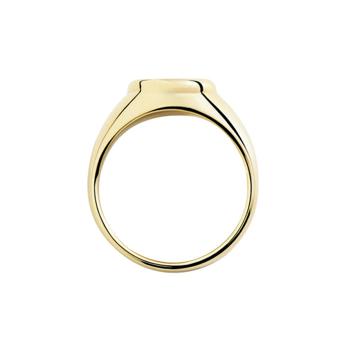 DoDo Ring Sigel Essentials (DAC5000-SIGNE-DB09G) aus Gelbgold mit Diamant