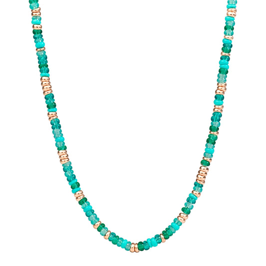 DoDo Rondelle-Halskette (DCC2007-RONDE-VERAG) aus Silber