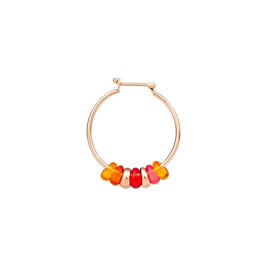 DoDo Rondelle-Ohrring (DHC2006-RONDE-RORAG) aus Silber