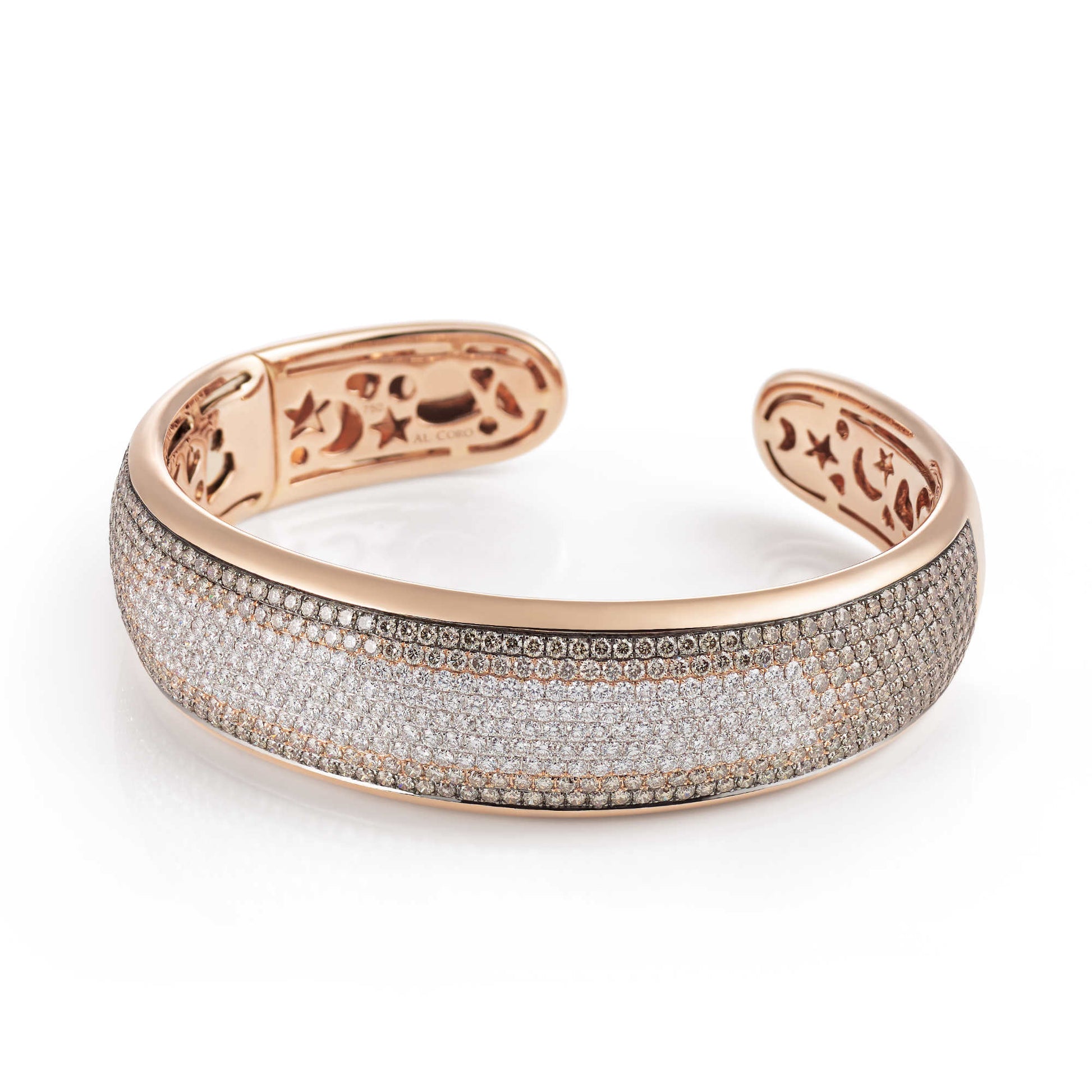 Dolce Vita Armreif, Bicolor-Gold • Diamant von Al Coro (NB9087BD)