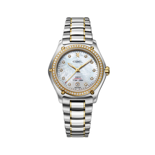 EBEL 1911 (1216575) aus Gelbgold, Edelstahl mit Diamant und Perlmutt
