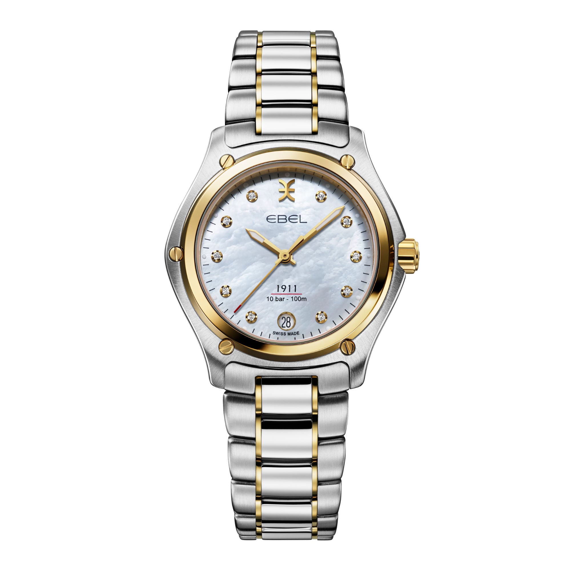 EBEL 1911 (1216580) aus Gelbgold, Edelstahl mit Diamant und Perlmutt