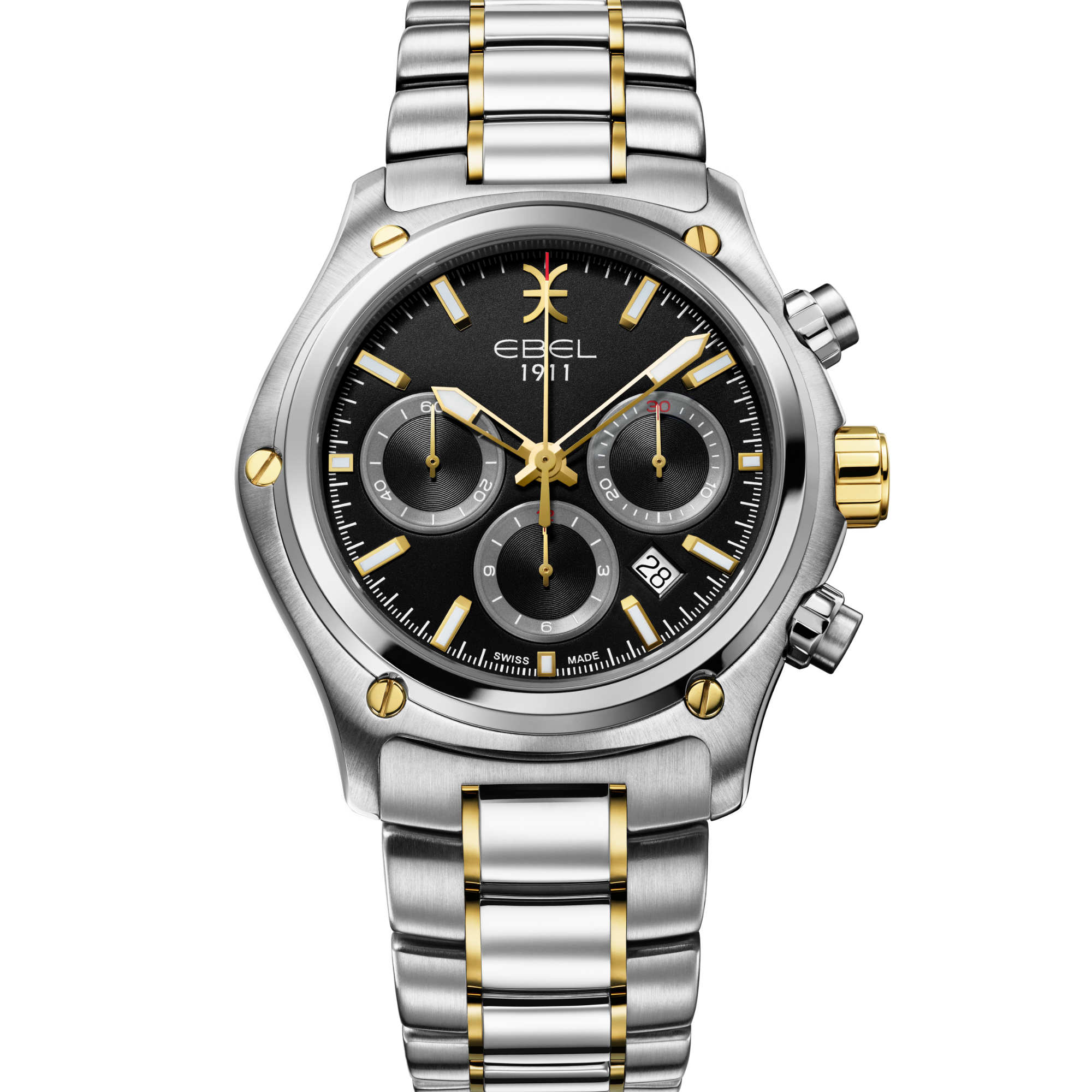 EBEL 1911 (1216619) aus Gelbgold, Leder, Edelstahl