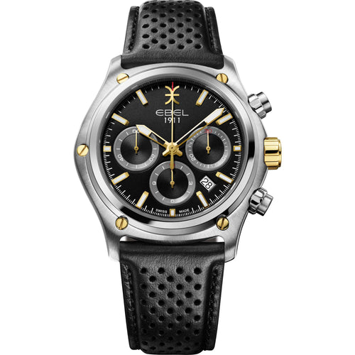 EBEL 1911 (1216619) aus Gelbgold, Leder, Edelstahl