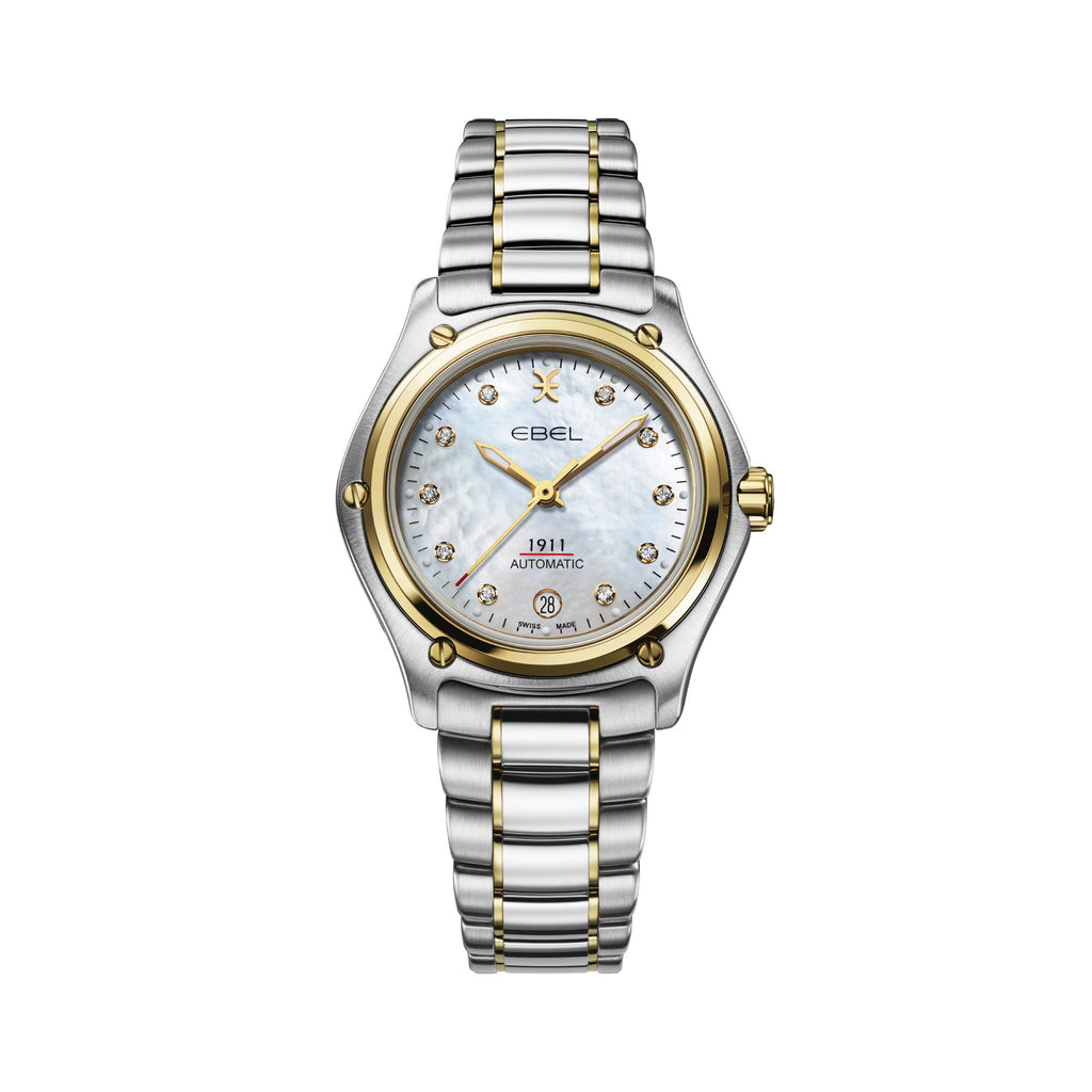 EBEL 1911 (1216638) aus Gelbgold, Edelstahl mit Diamant und Perlmutt