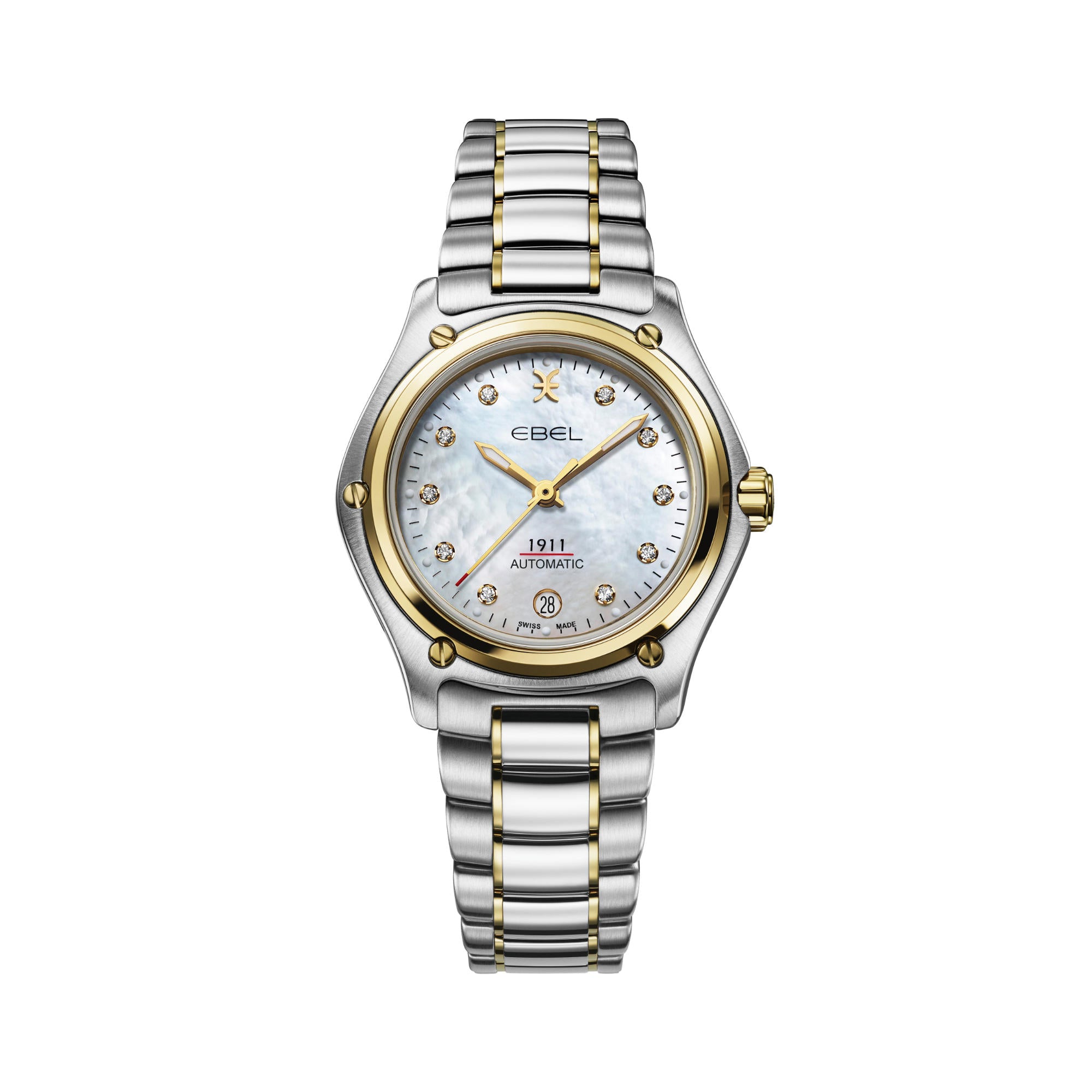 EBEL 1911 (1216638) aus Gelbgold, Edelstahl mit Diamant und Perlmutt