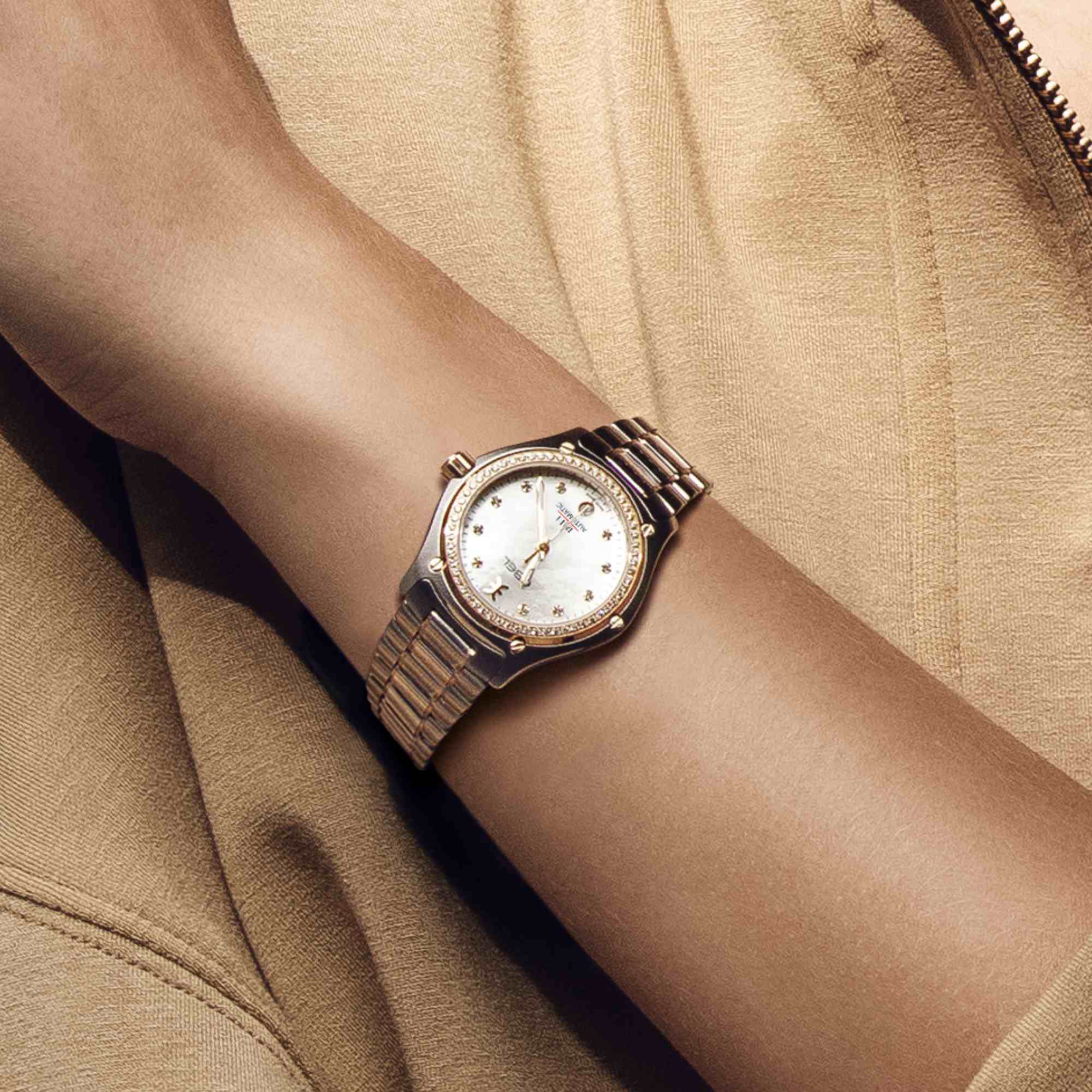 EBEL 1911 (1216639) aus Gelbgold, Edelstahl mit Diamant und Perlmutt