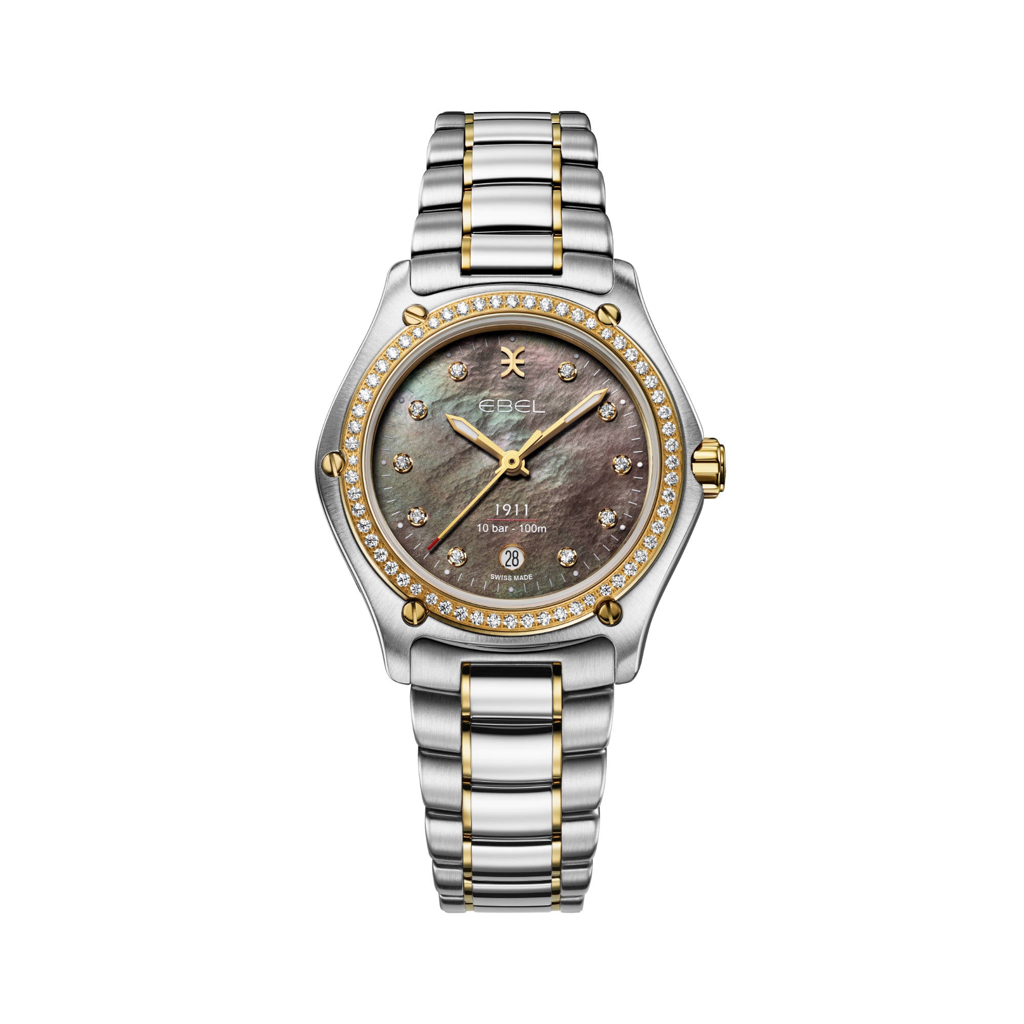 EBEL 1911 (1216661) aus Gelbgold, Edelstahl mit Diamant und Perlmutt