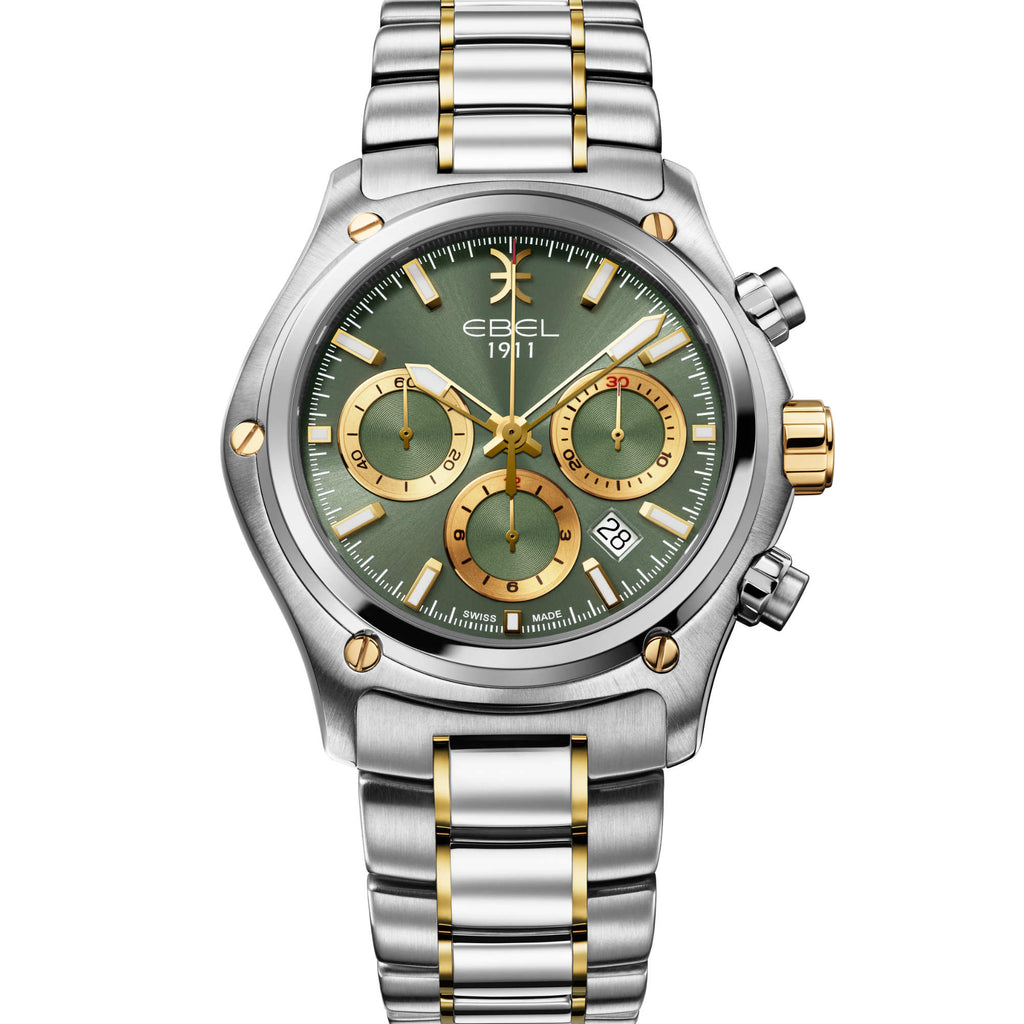 EBEL 1911 (1216681) aus Gelbgold, Leder, Edelstahl