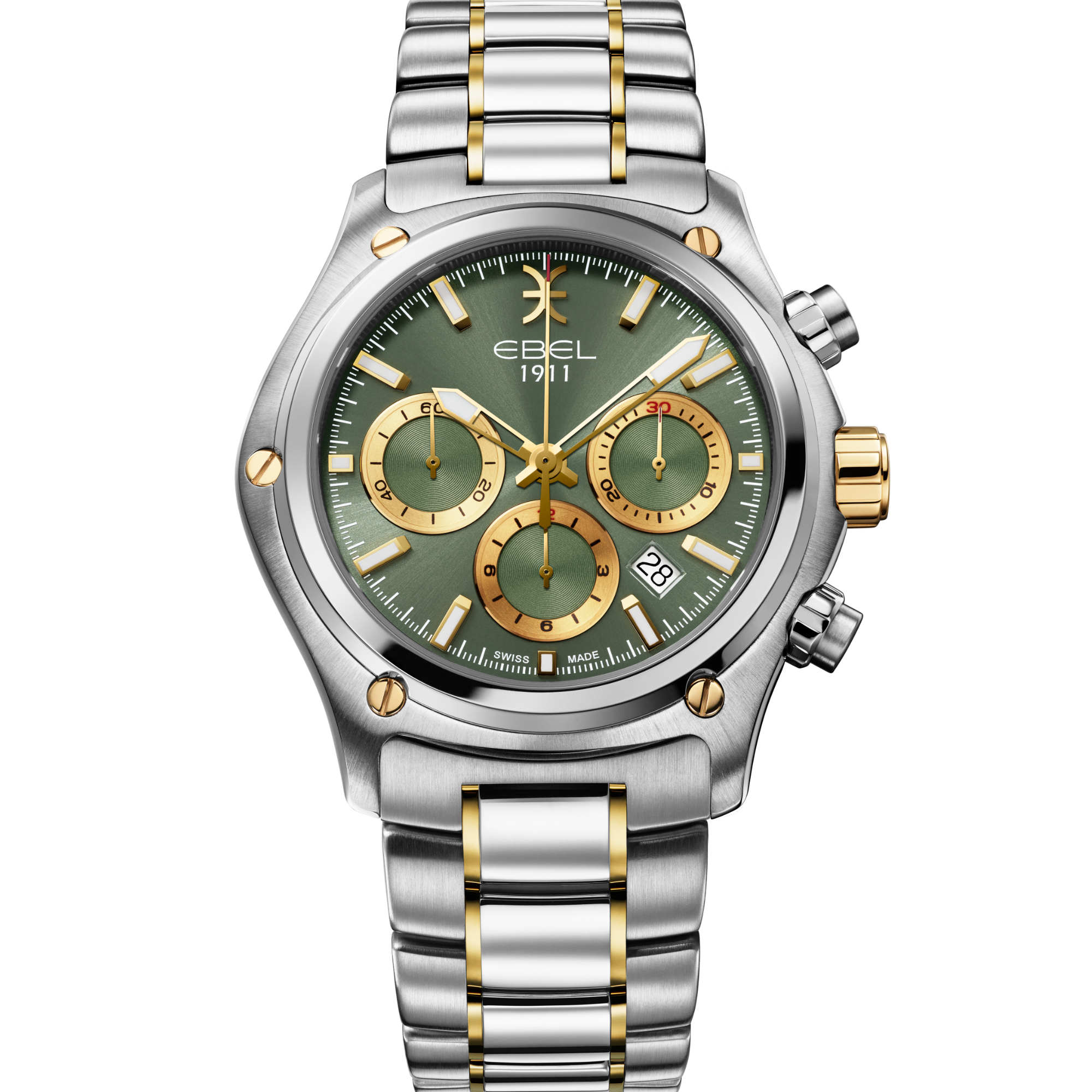 EBEL 1911 (1216681) aus Gelbgold, Leder, Edelstahl