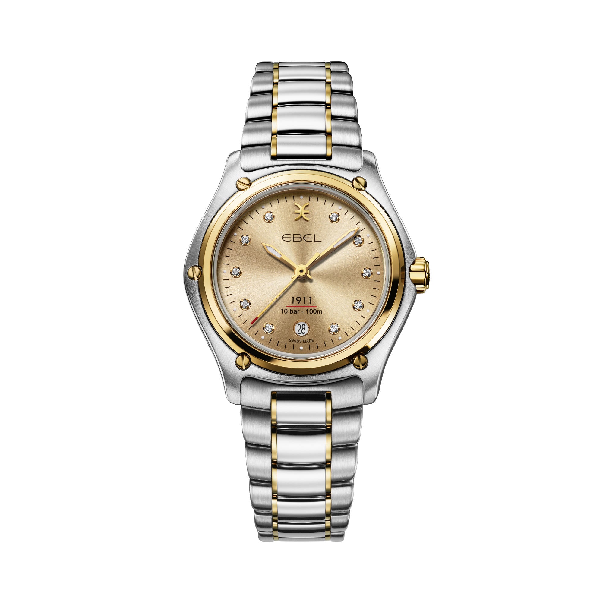 EBEL 1911 (1216746) aus Gelbgold, Edelstahl mit Diamant