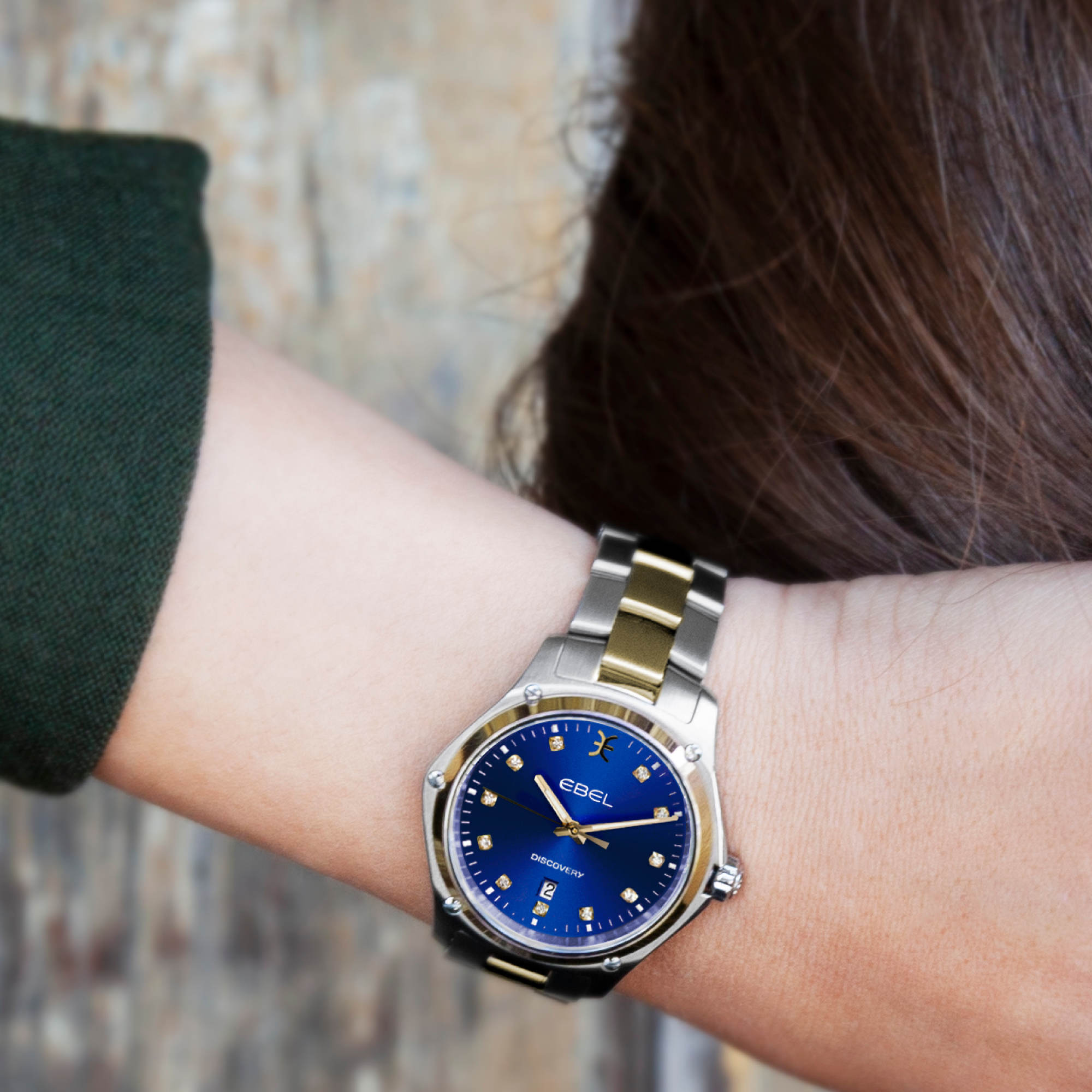 EBEL Discovery (1216620) aus Gelbgold, Edelstahl mit Diamant