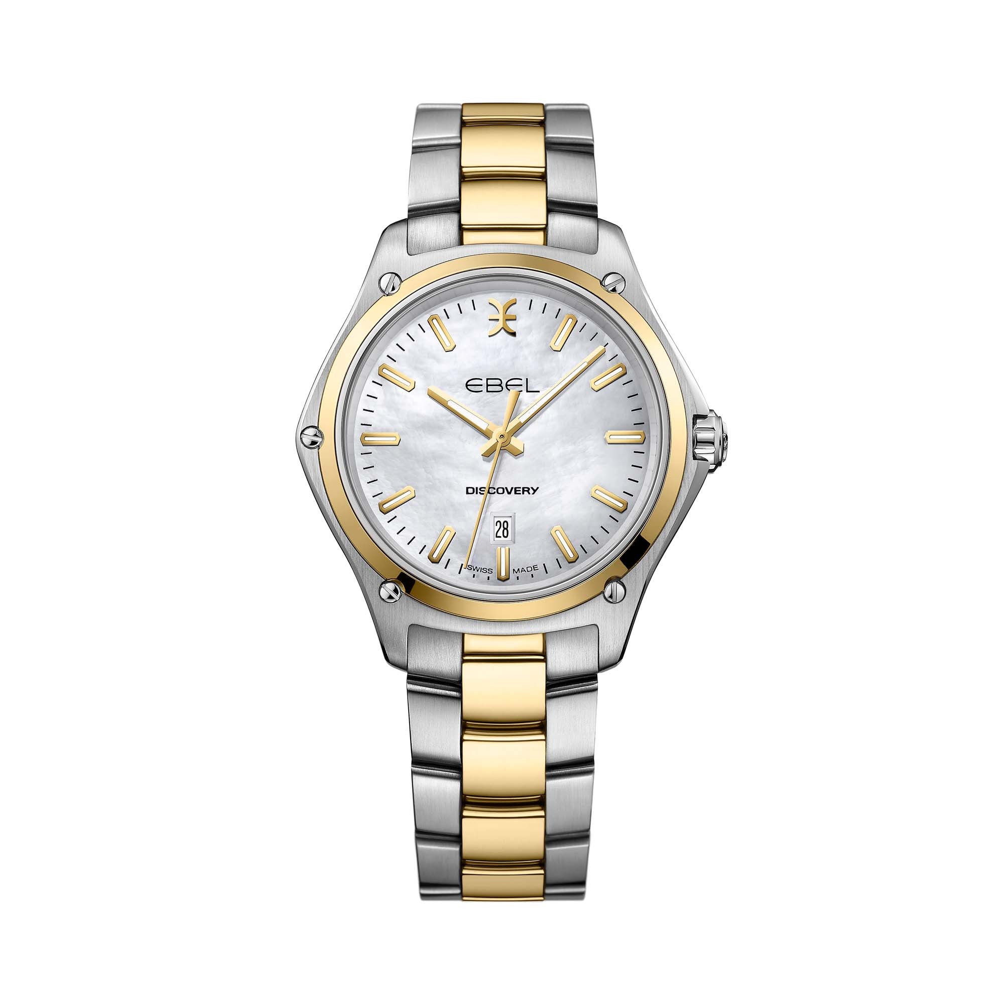 EBEL Discovery Lady (1216549) aus Gelbgold, Edelstahl mit Perlmutt