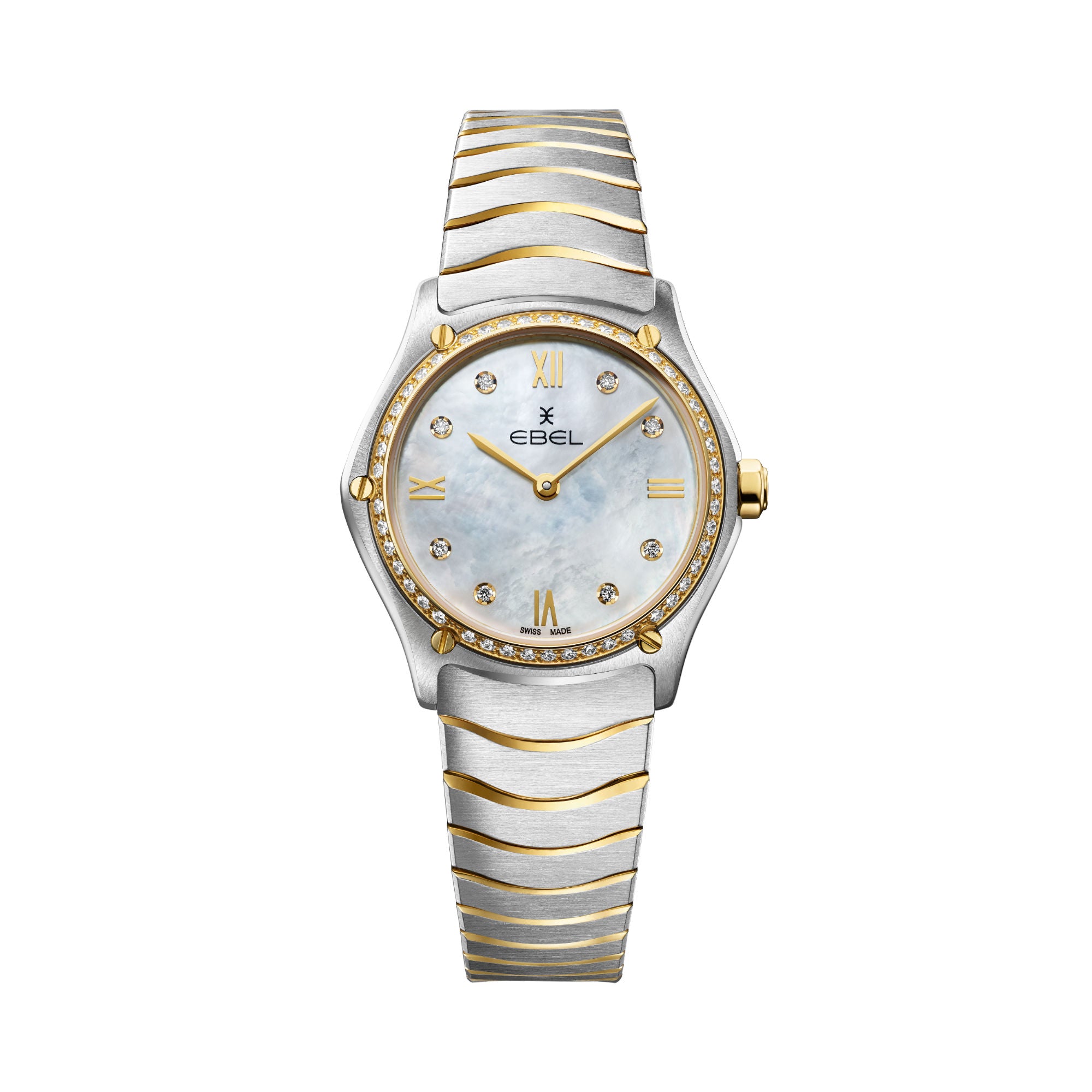 EBEL Ebel Sport Classic (1216390A) aus Gelbgold, Edelstahl mit Diamant und Perlmutt