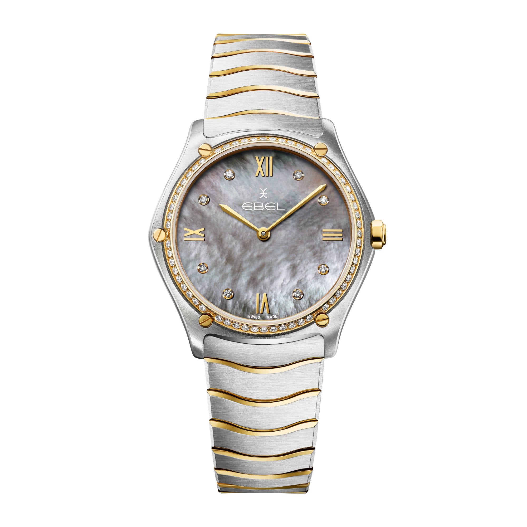 EBEL Ebel Sport Classic (1216649) aus Gelbgold, Edelstahl mit Diamant und Perlmutt