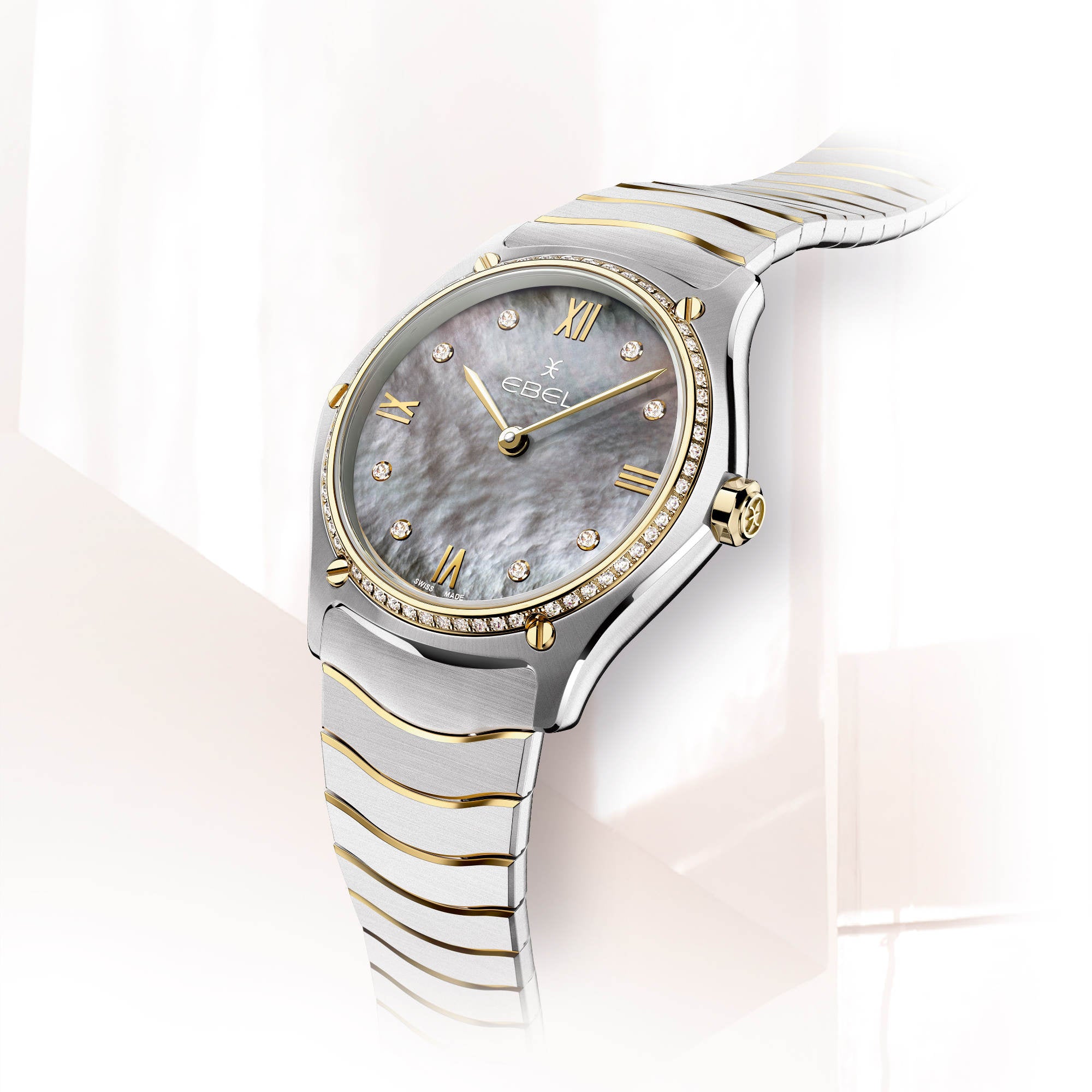 EBEL Ebel Sport Classic (1216649) aus Gelbgold, Edelstahl mit Diamant und Perlmutt