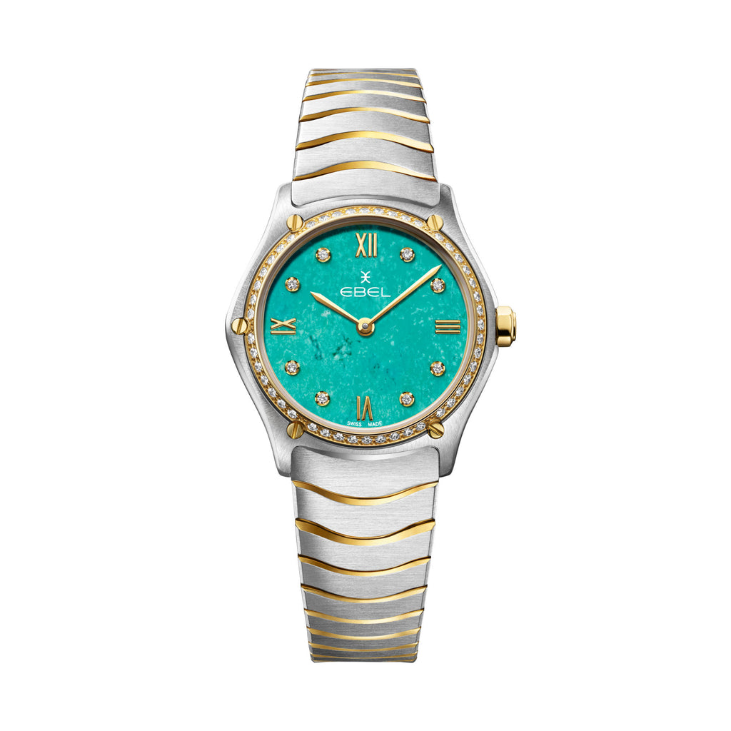 EBEL Sport Classic (1216599) aus Gelbgold, Edelstahl mit Diamant und Türkis