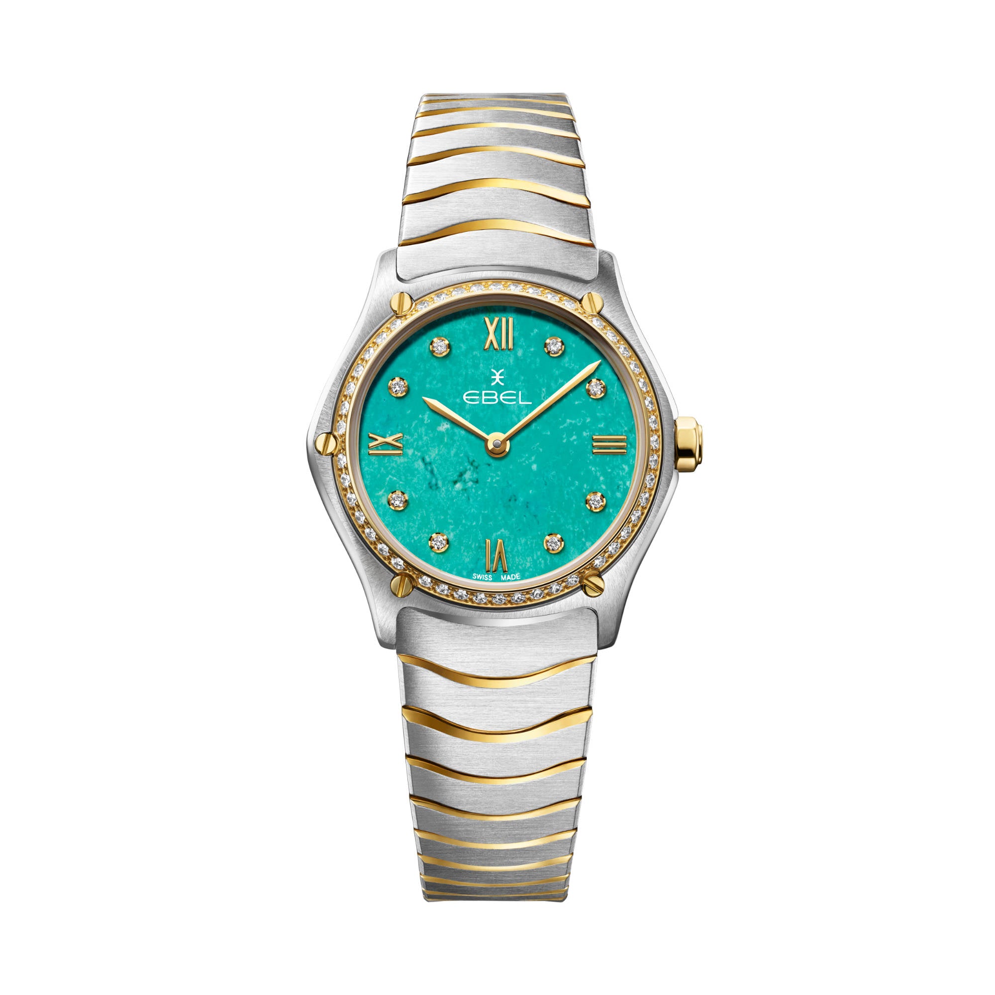 EBEL Sport Classic (1216599) aus Gelbgold, Edelstahl mit Diamant und Türkis