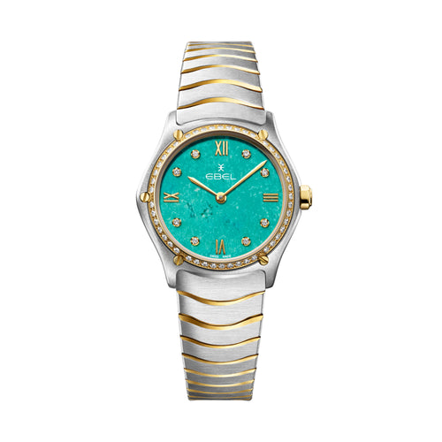 EBEL Sport Classic (1216599) aus Gelbgold, Edelstahl mit Diamant und Türkis
