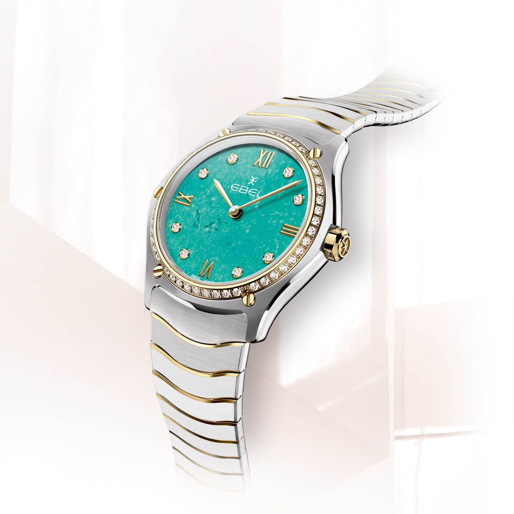 EBEL Sport Classic (1216599) aus Gelbgold, Edelstahl mit Diamant und Türkis