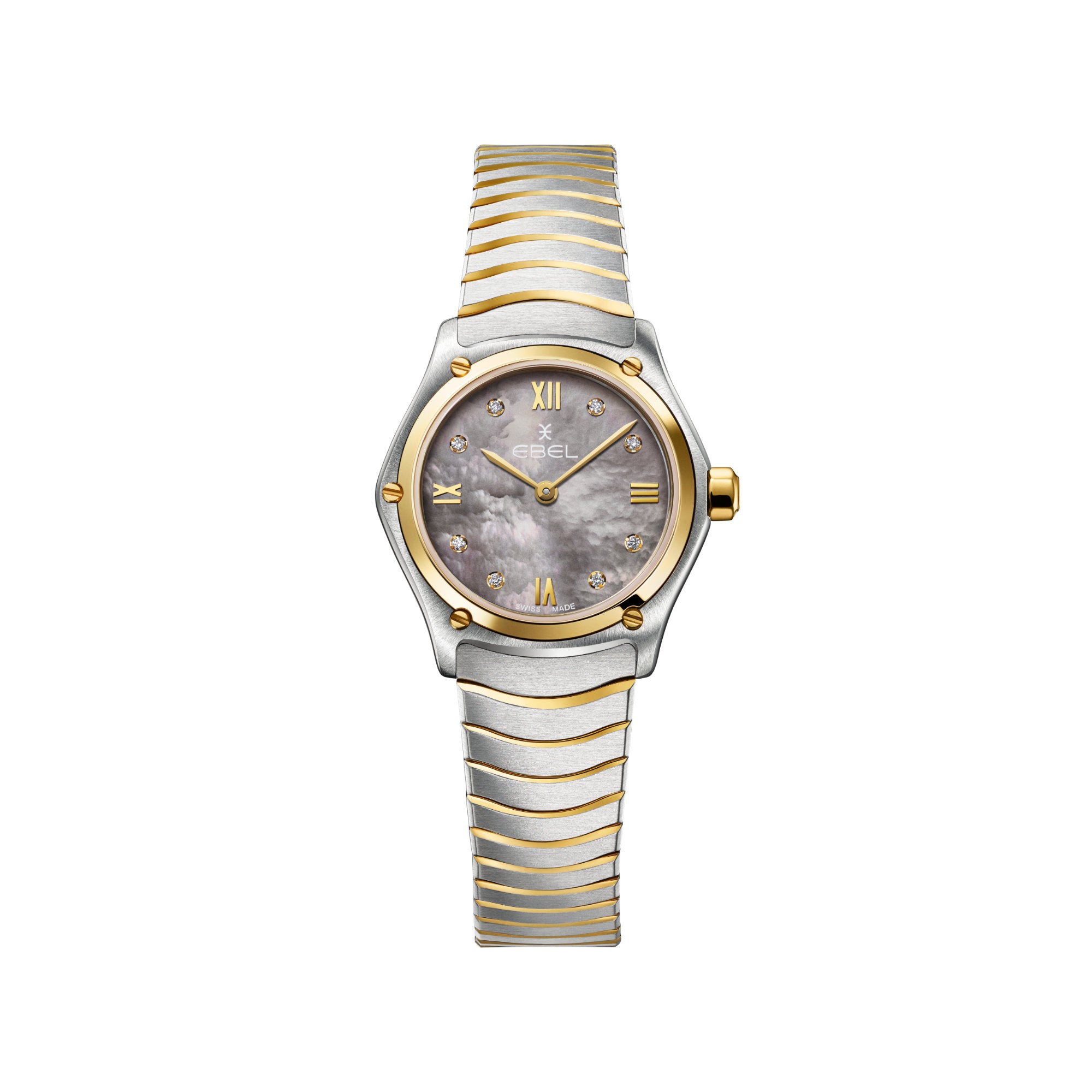 EBEL Sport Classic (1216640) aus Gelbgold, Edelstahl mit Diamant und Perlmutt