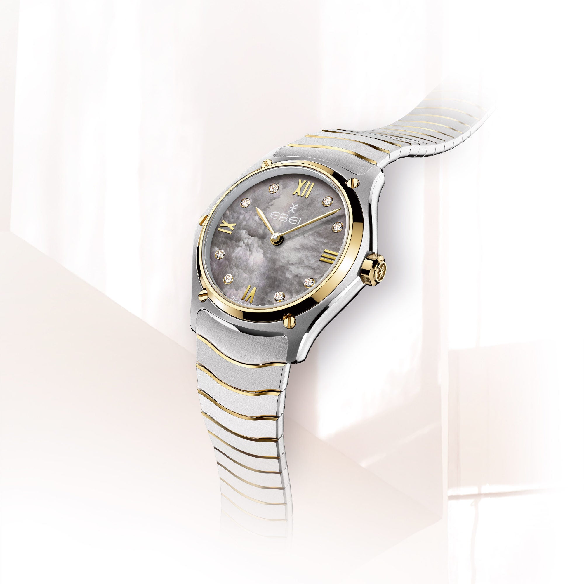 EBEL Sport Classic (1216640) aus Gelbgold, Edelstahl mit Diamant und Perlmutt
