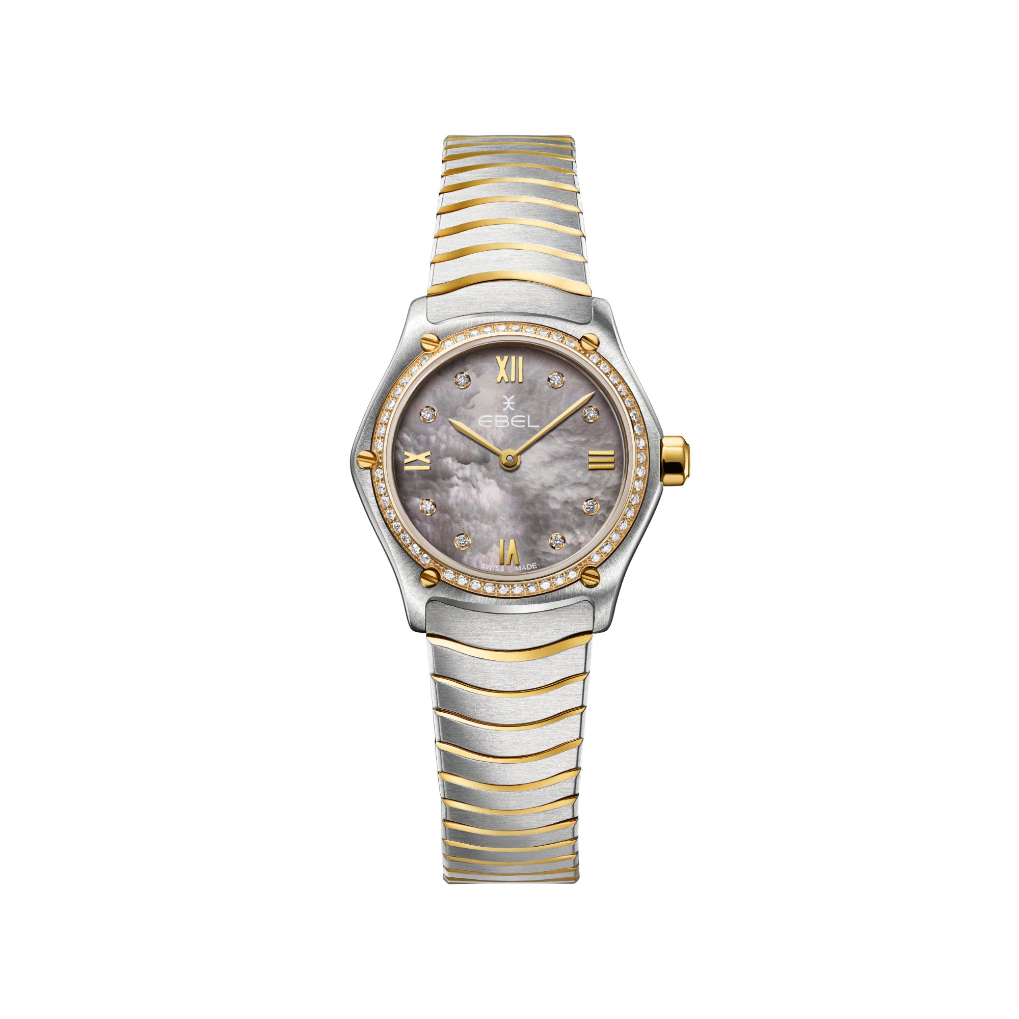 EBEL Sport Classic (1216641) aus Gelbgold, Edelstahl mit Diamant und Perlmutt