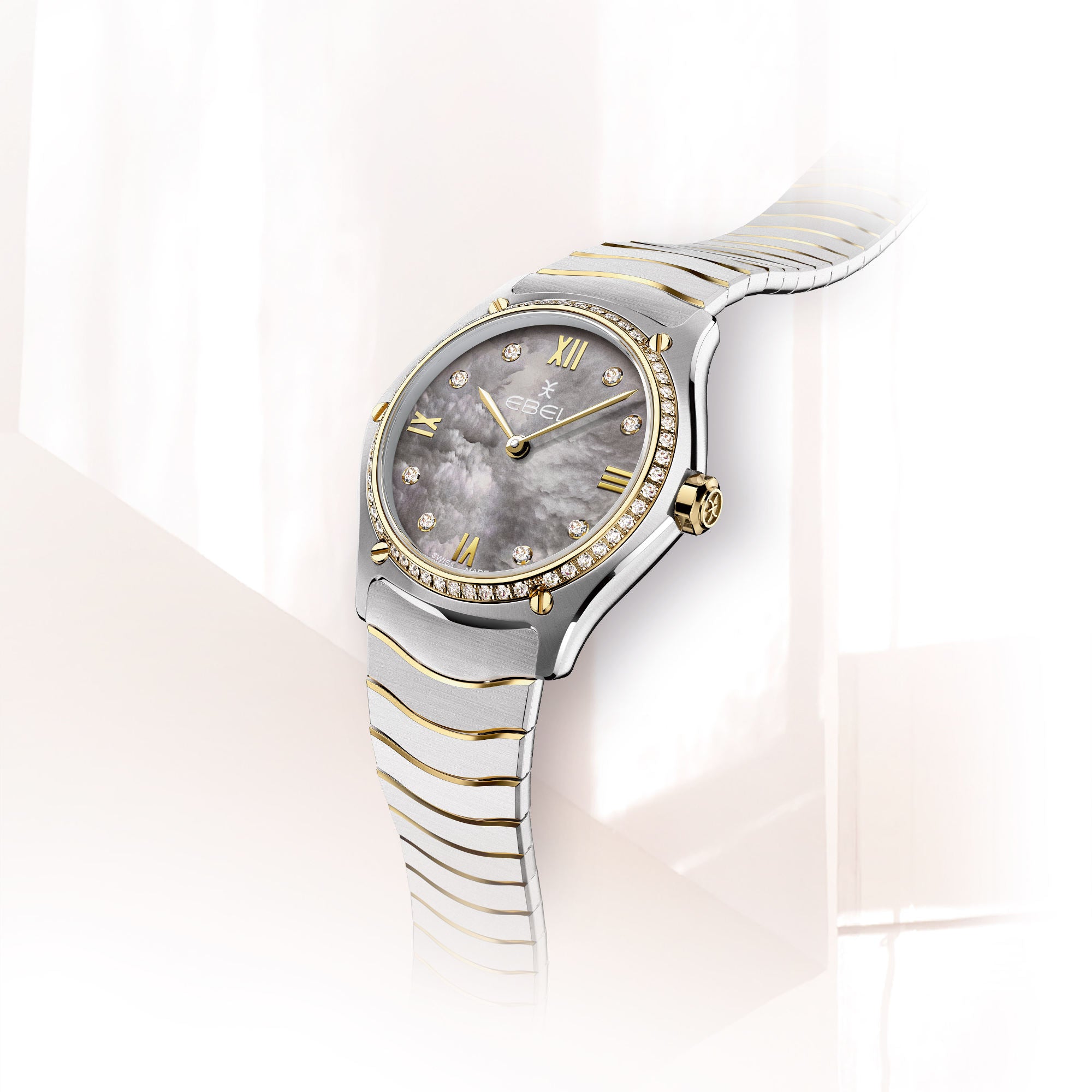 EBEL Sport Classic (1216641) aus Gelbgold, Edelstahl mit Diamant und Perlmutt