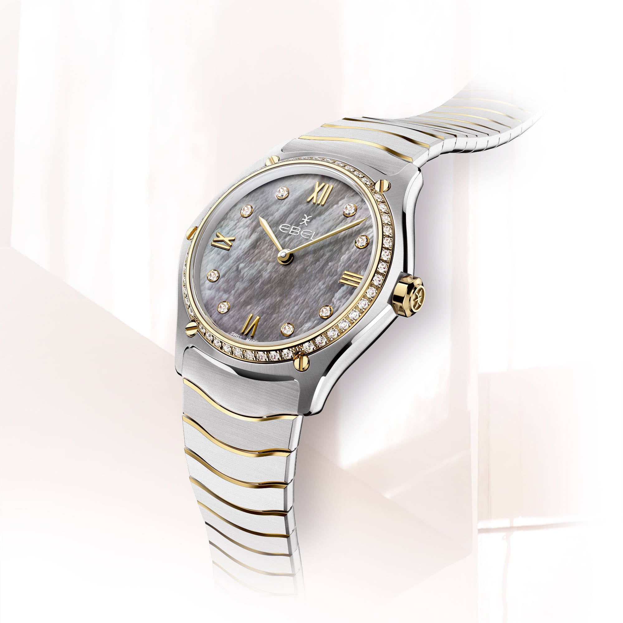 EBEL Sport Classic (1216643) aus Gelbgold, Edelstahl mit Diamant und Perlmutt