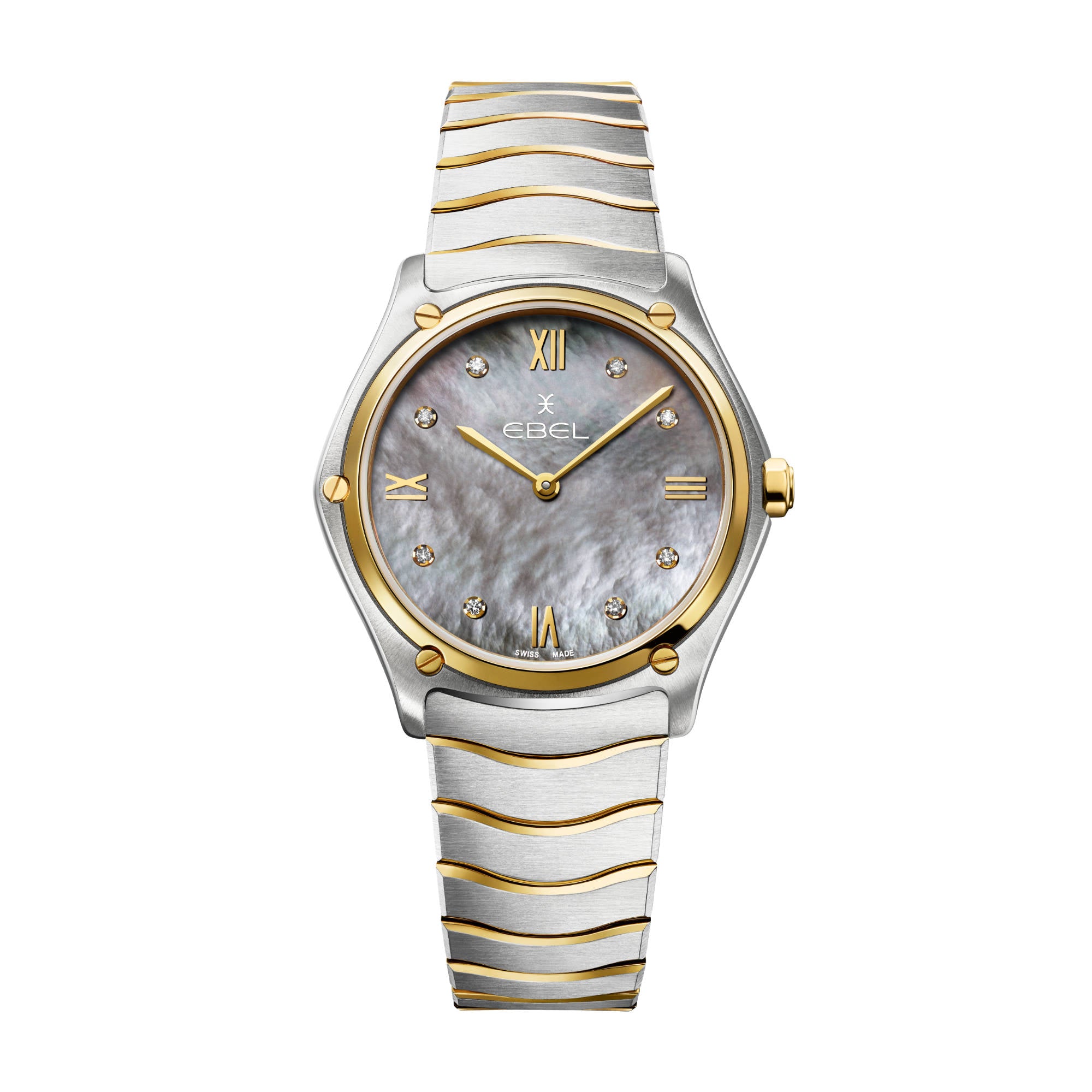 EBEL Sport Classic (1216648) aus Gelbgold, Edelstahl mit Diamant und Perlmutt