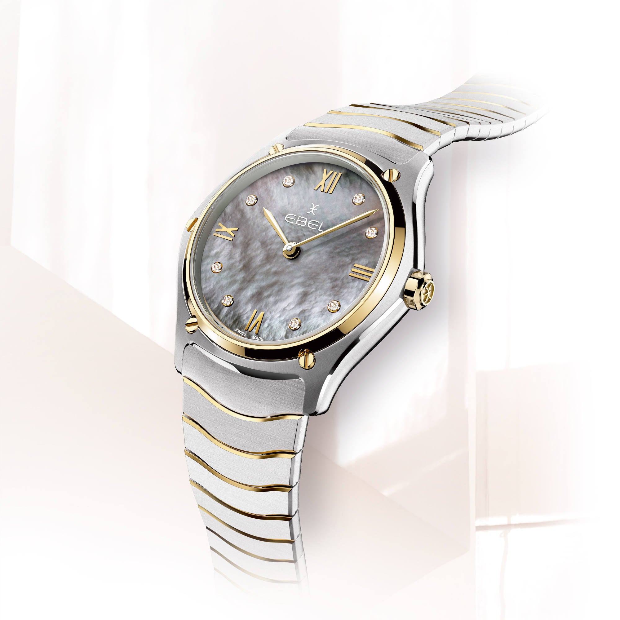 EBEL Sport Classic (1216648) aus Gelbgold, Edelstahl mit Diamant und Perlmutt