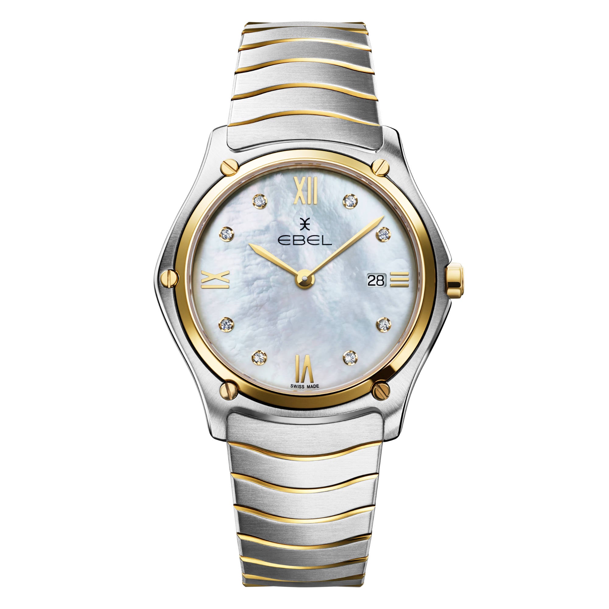 EBEL Sport Classic (1216654) aus Gelbgold, Edelstahl mit Diamant und Perlmutt