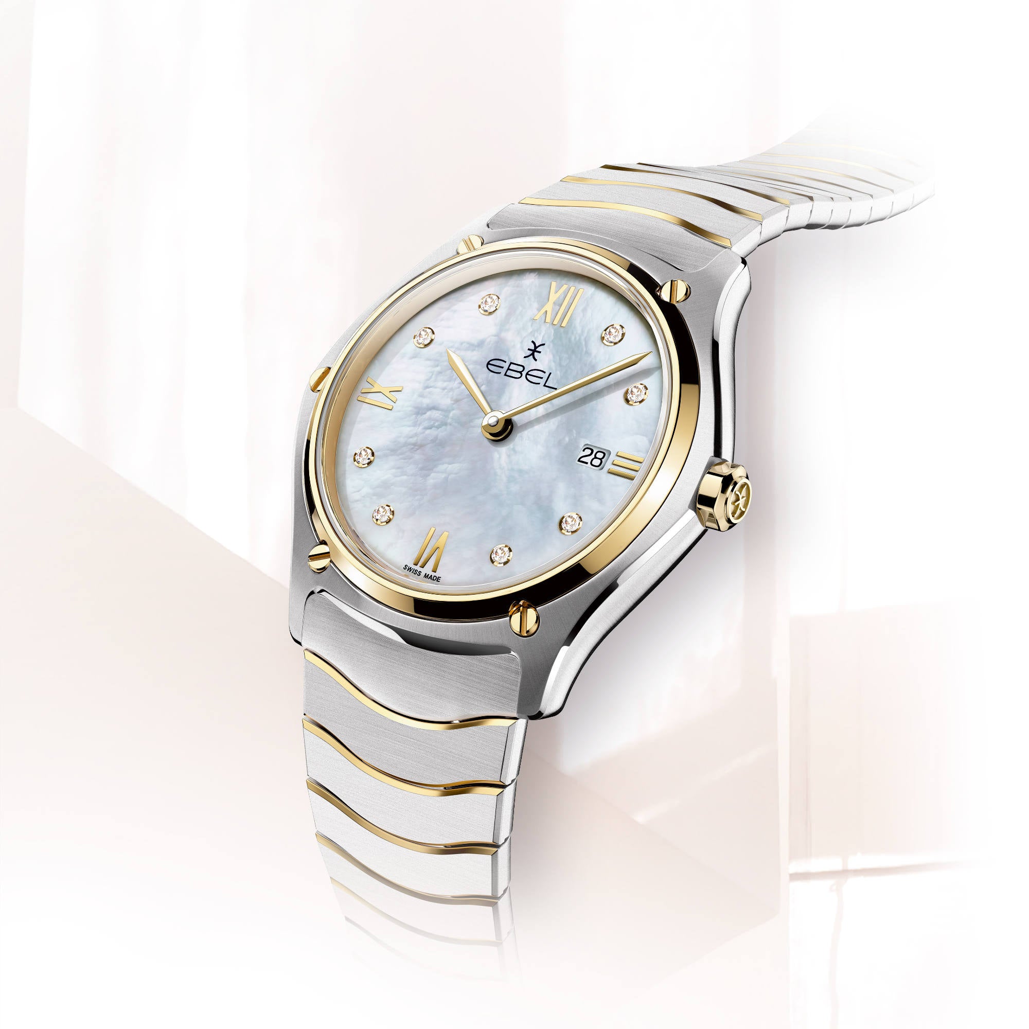 EBEL Sport Classic (1216654) aus Gelbgold, Edelstahl mit Diamant und Perlmutt