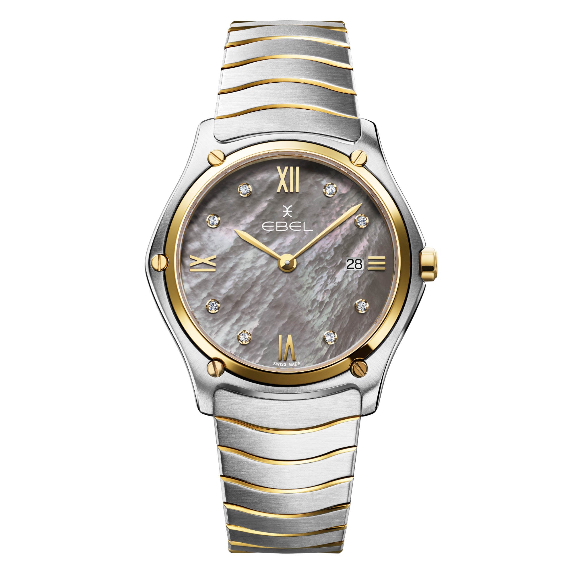 EBEL Sport Classic (1216655) aus Gelbgold, Edelstahl mit Diamant und Perlmutt