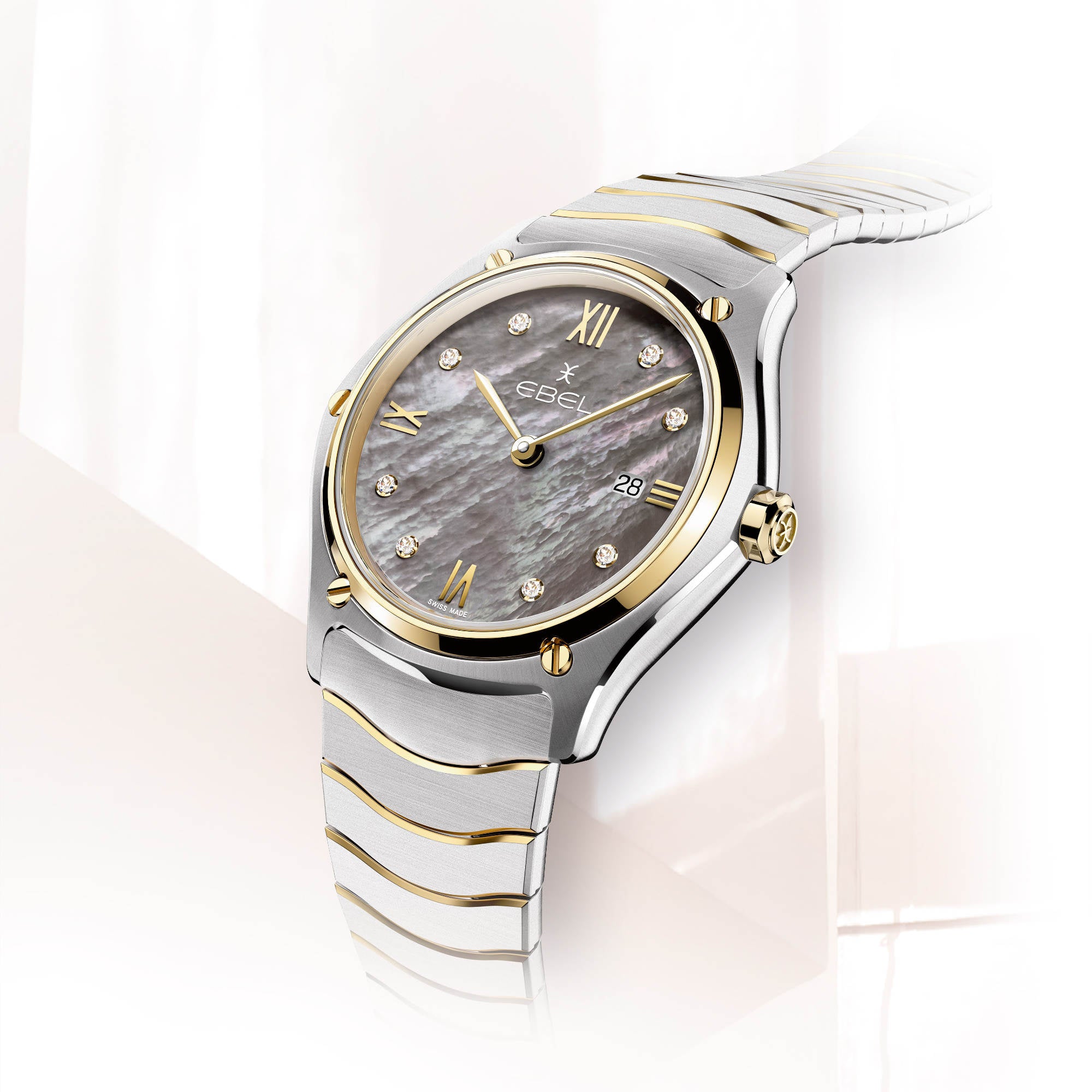 EBEL Sport Classic (1216655) aus Gelbgold, Edelstahl mit Diamant und Perlmutt