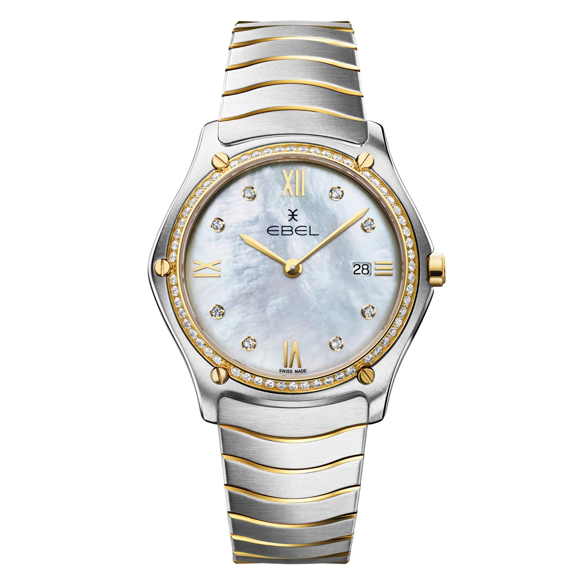 EBEL Sport Classic (1216656) aus Gelbgold, Edelstahl mit Diamant und Perlmutt