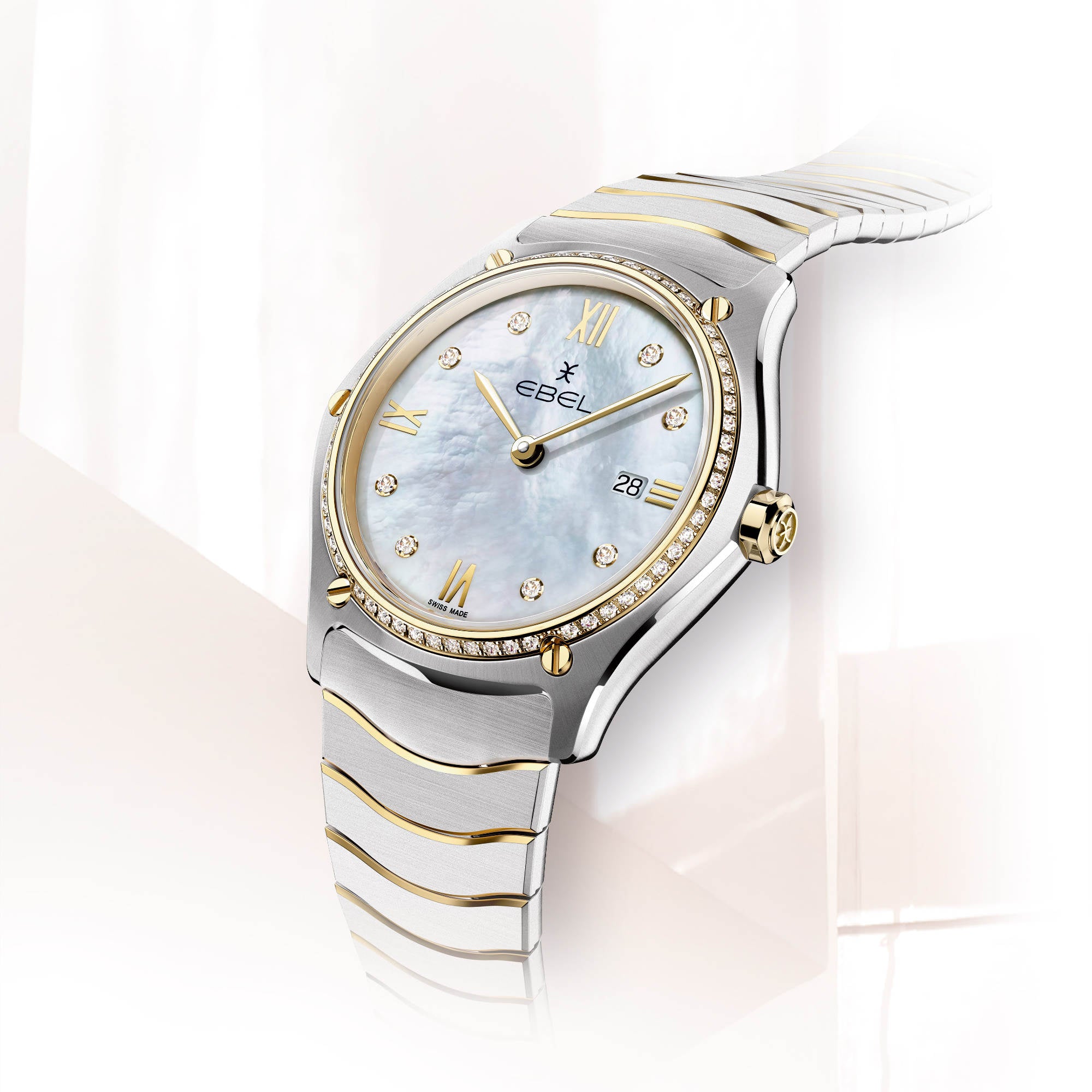 EBEL Sport Classic (1216656) aus Gelbgold, Edelstahl mit Diamant und Perlmutt