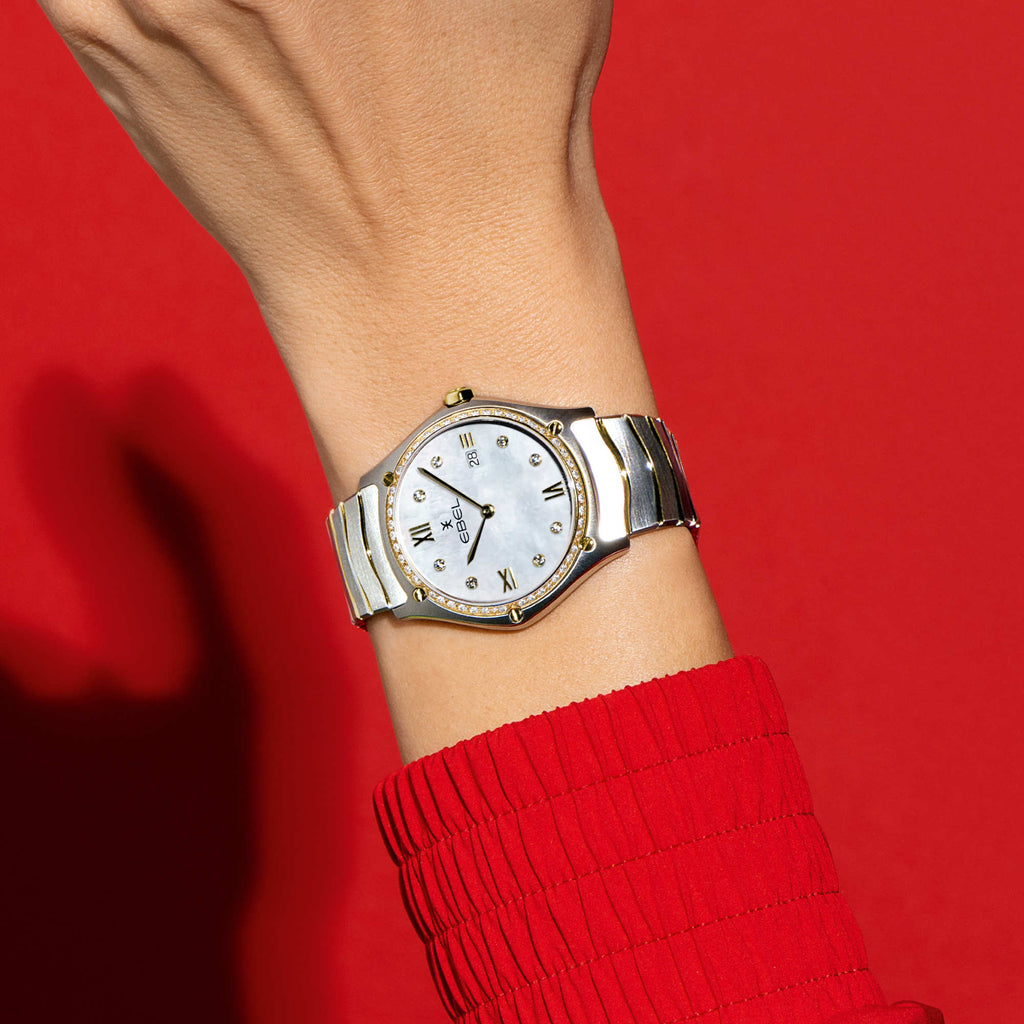 EBEL Sport Classic (1216656) aus Gelbgold, Edelstahl mit Diamant und Perlmutt
