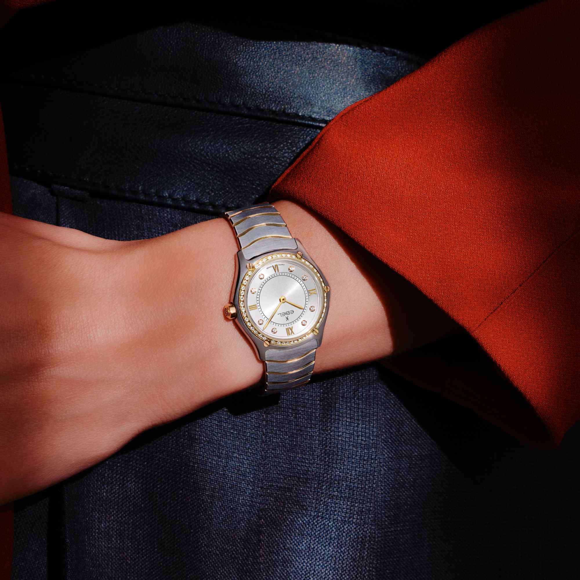 EBEL Sport Classic (1216733) aus Gelbgold, Edelstahl mit Diamant