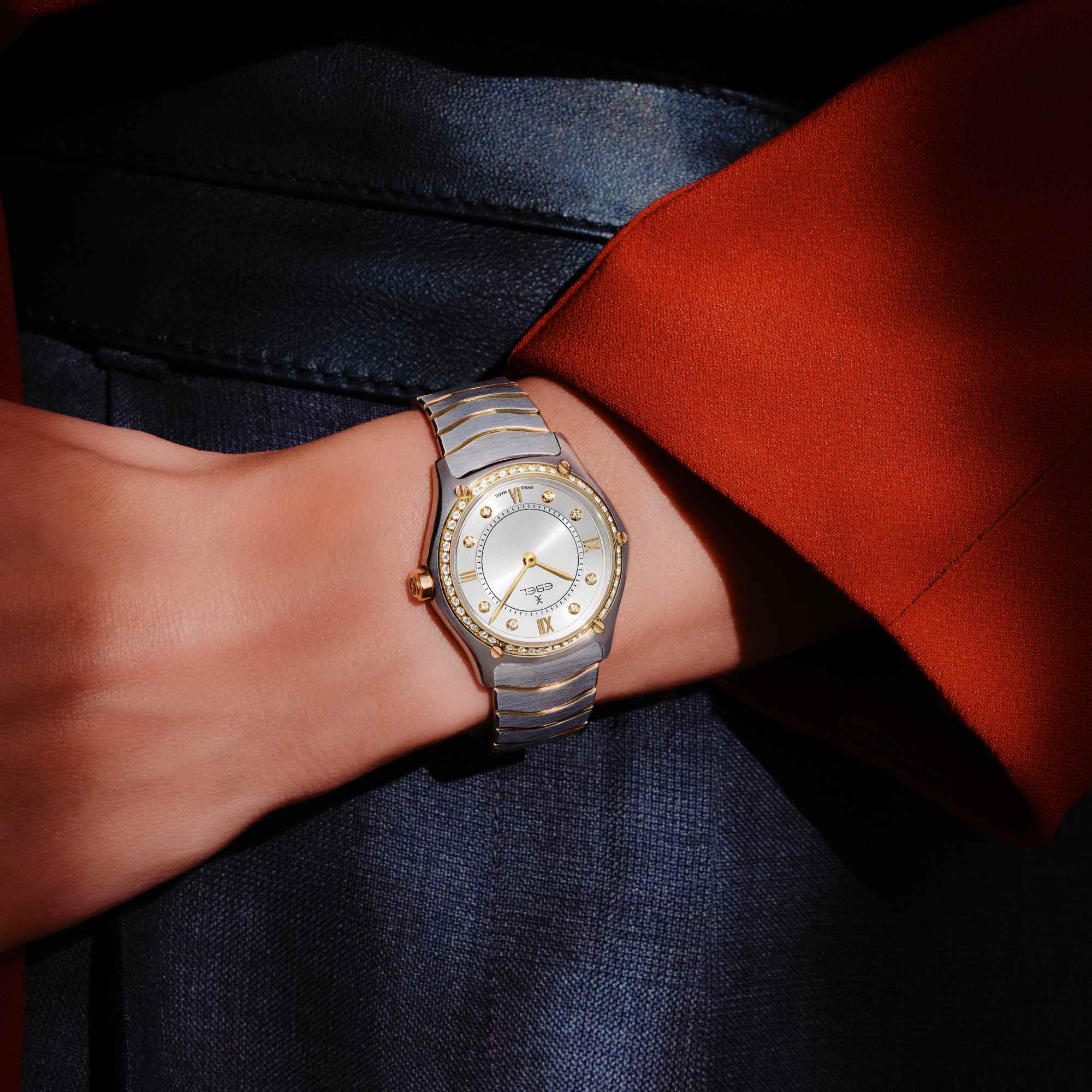 EBEL Sport Classic (1216741) aus Gelbgold, Edelstahl mit Diamant